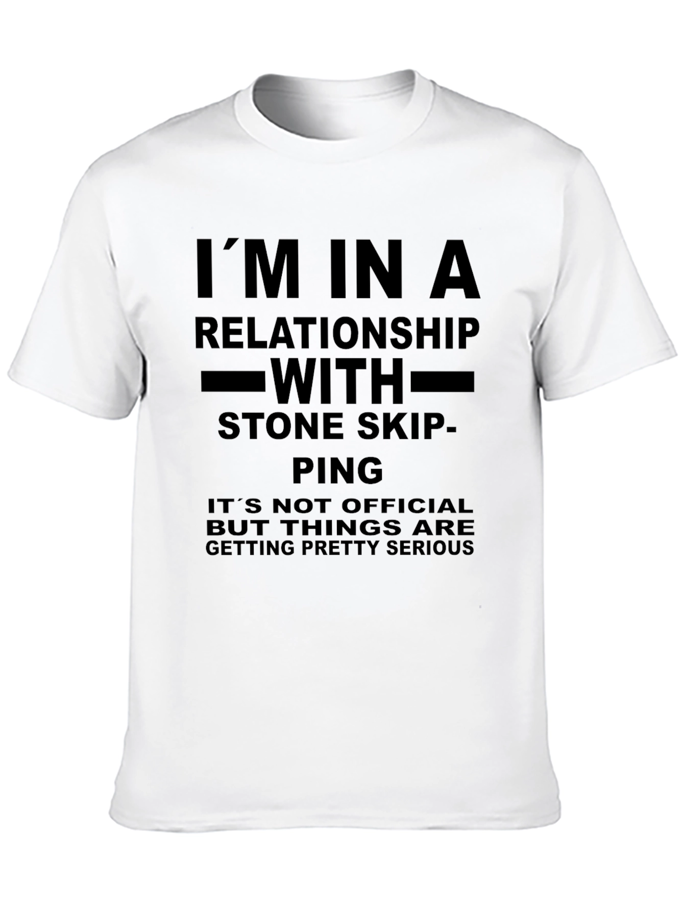 Stone Skipping Relationship T-Shirt Funny