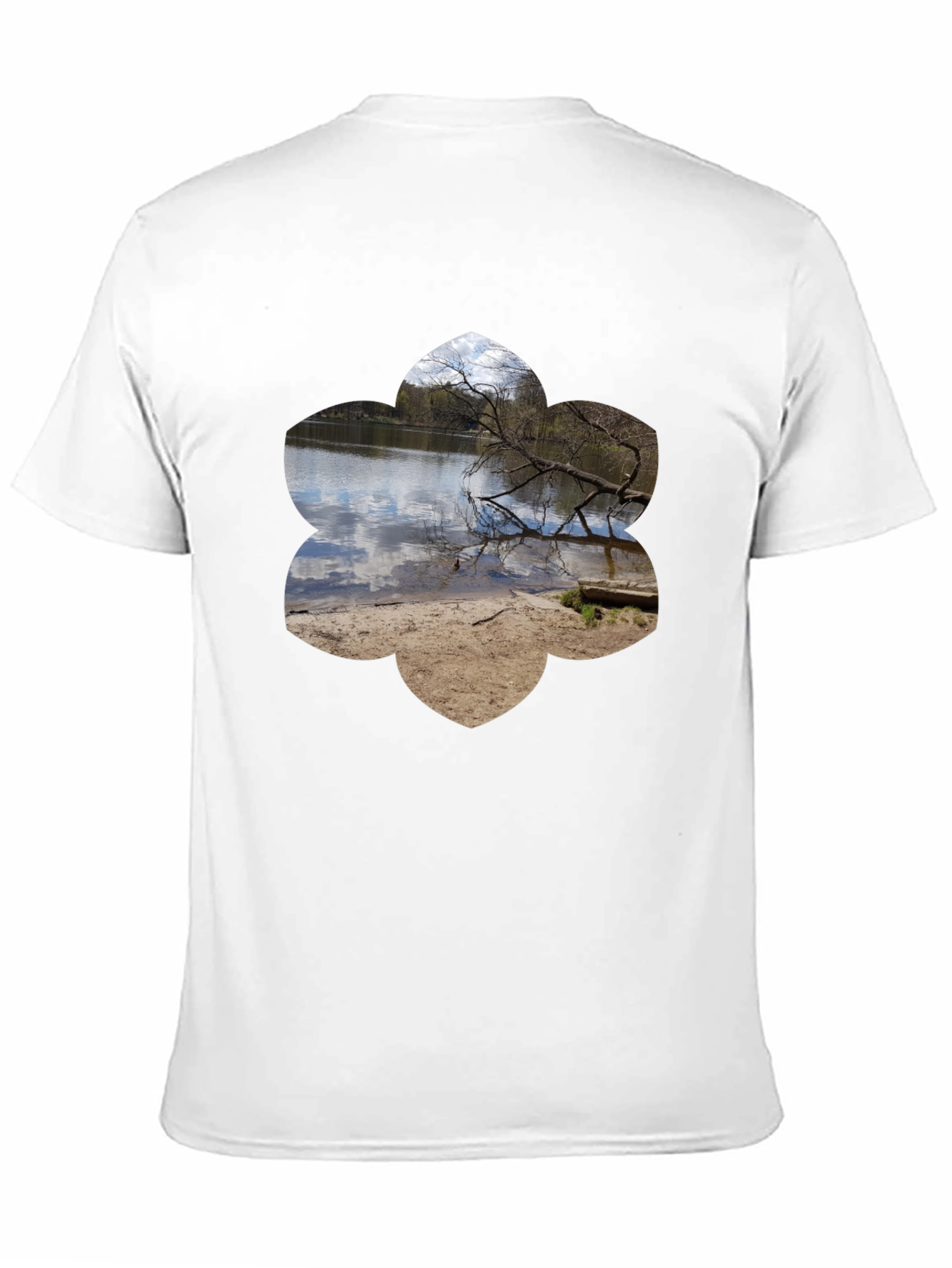 Nature Scene Graphic Tee - Black