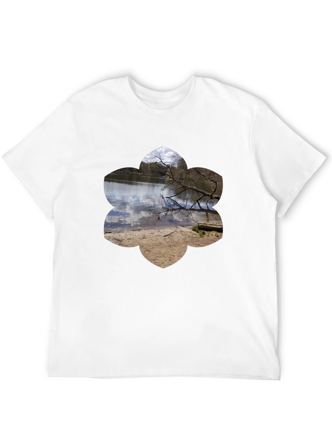 Nature Scene Graphic Tee - Black