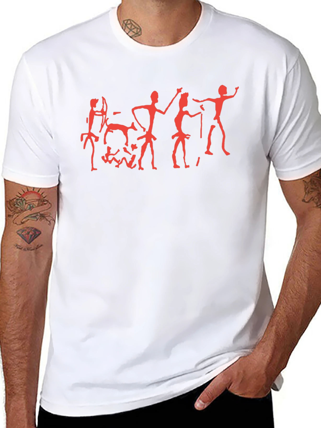 Cave Painting T-Shirt - Black