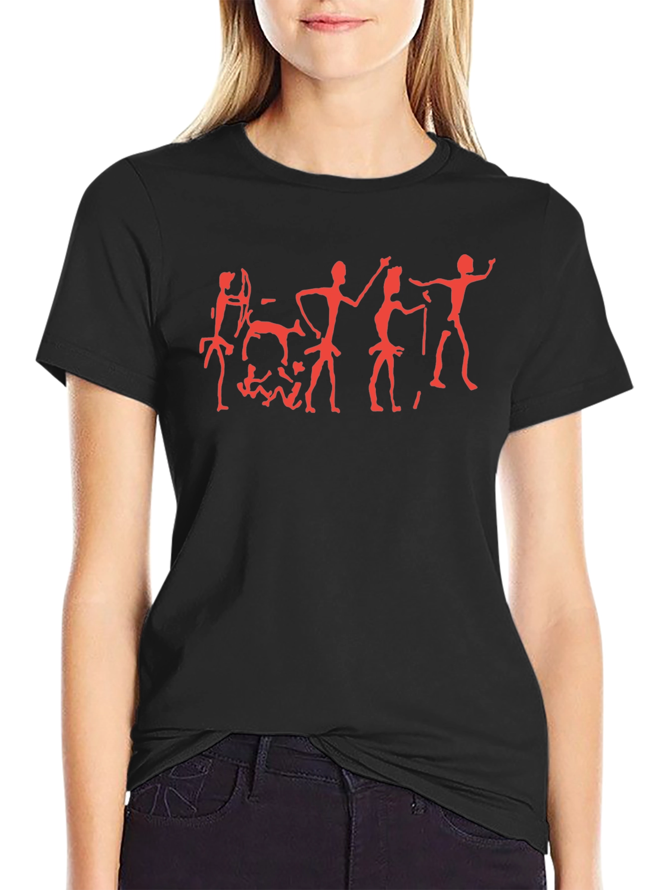 Cave Painting T-Shirt - Black