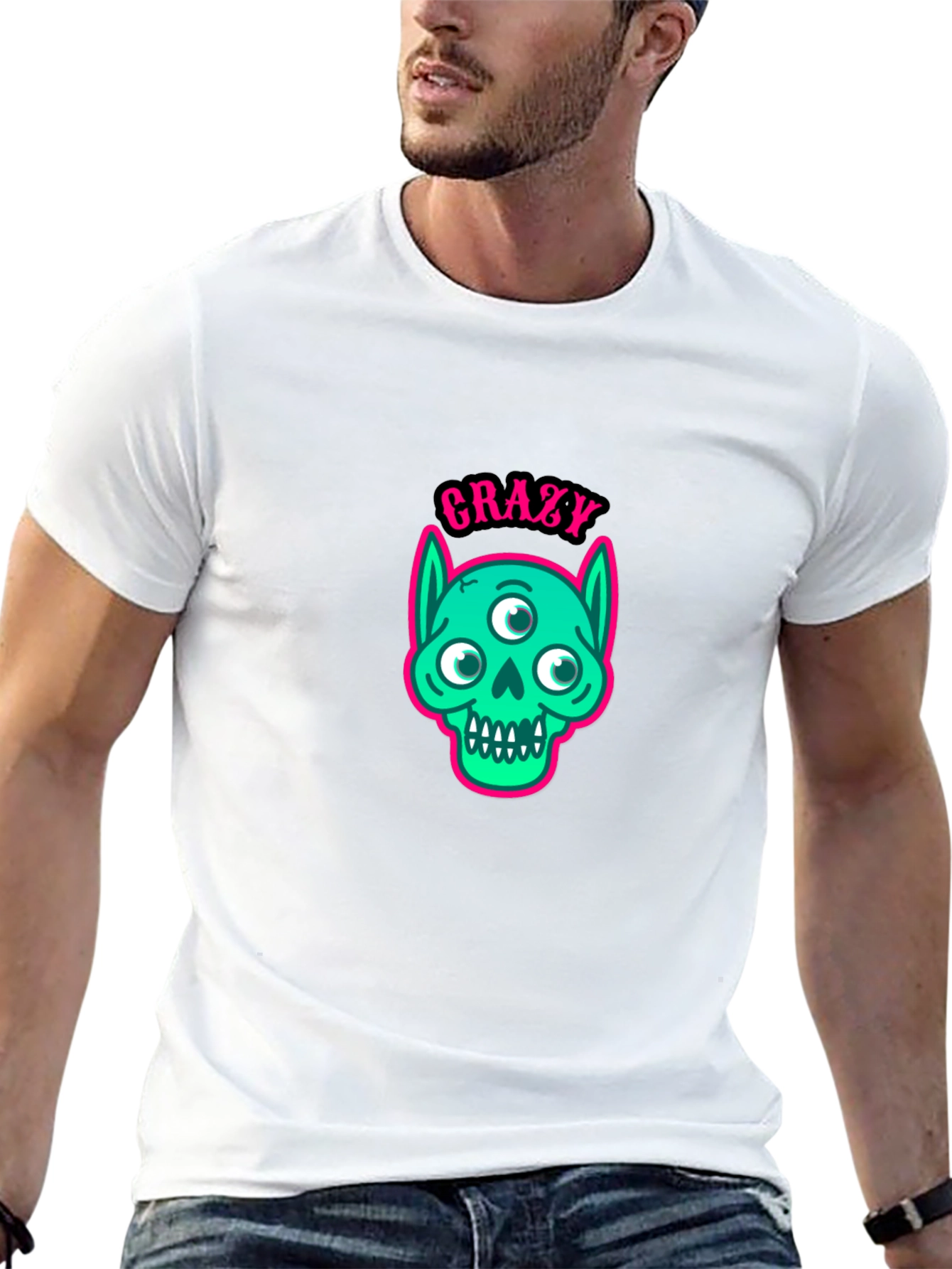 Crazy Monster Graphic T-Shirt