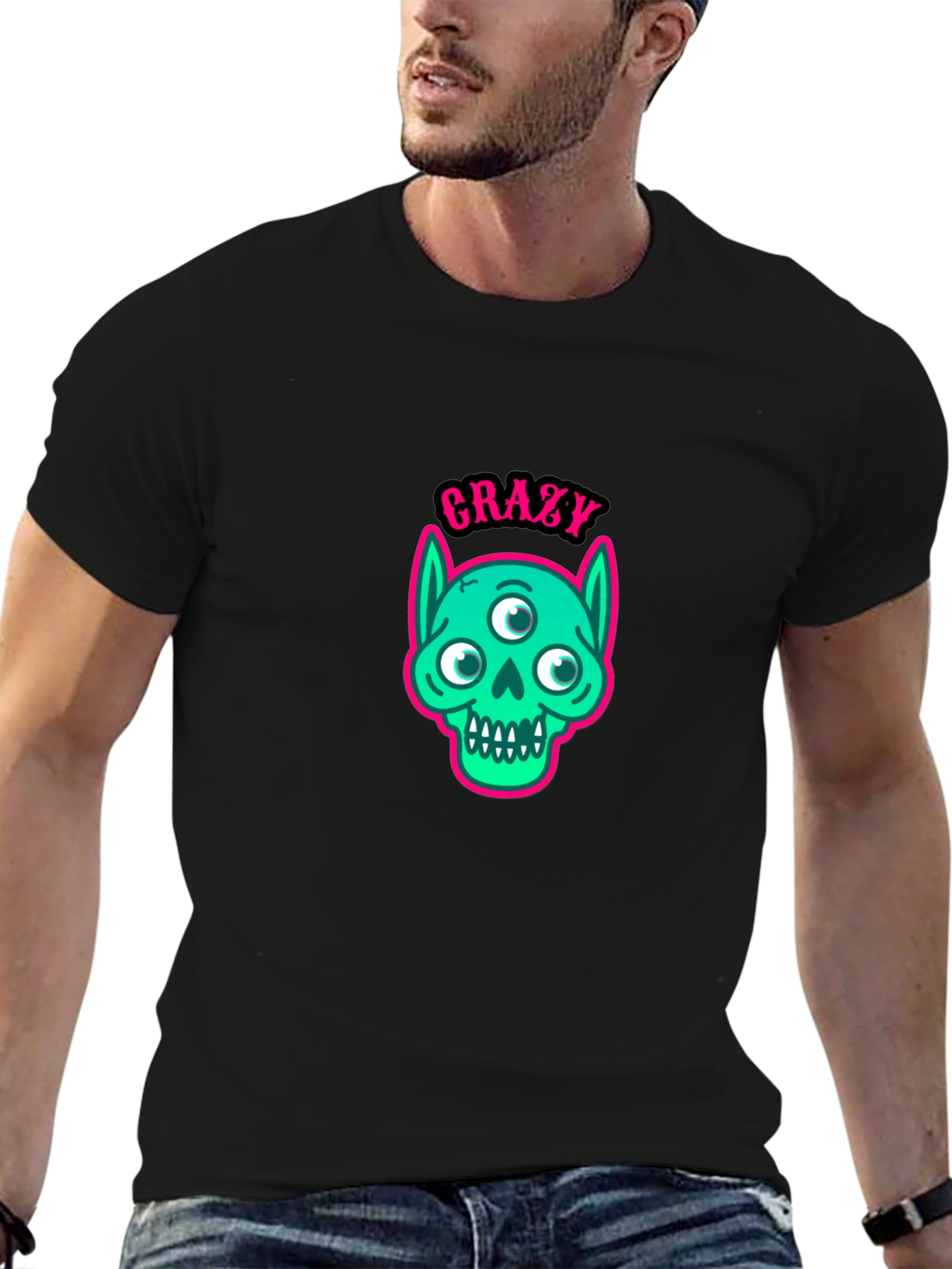 Crazy Monster Graphic T-Shirt