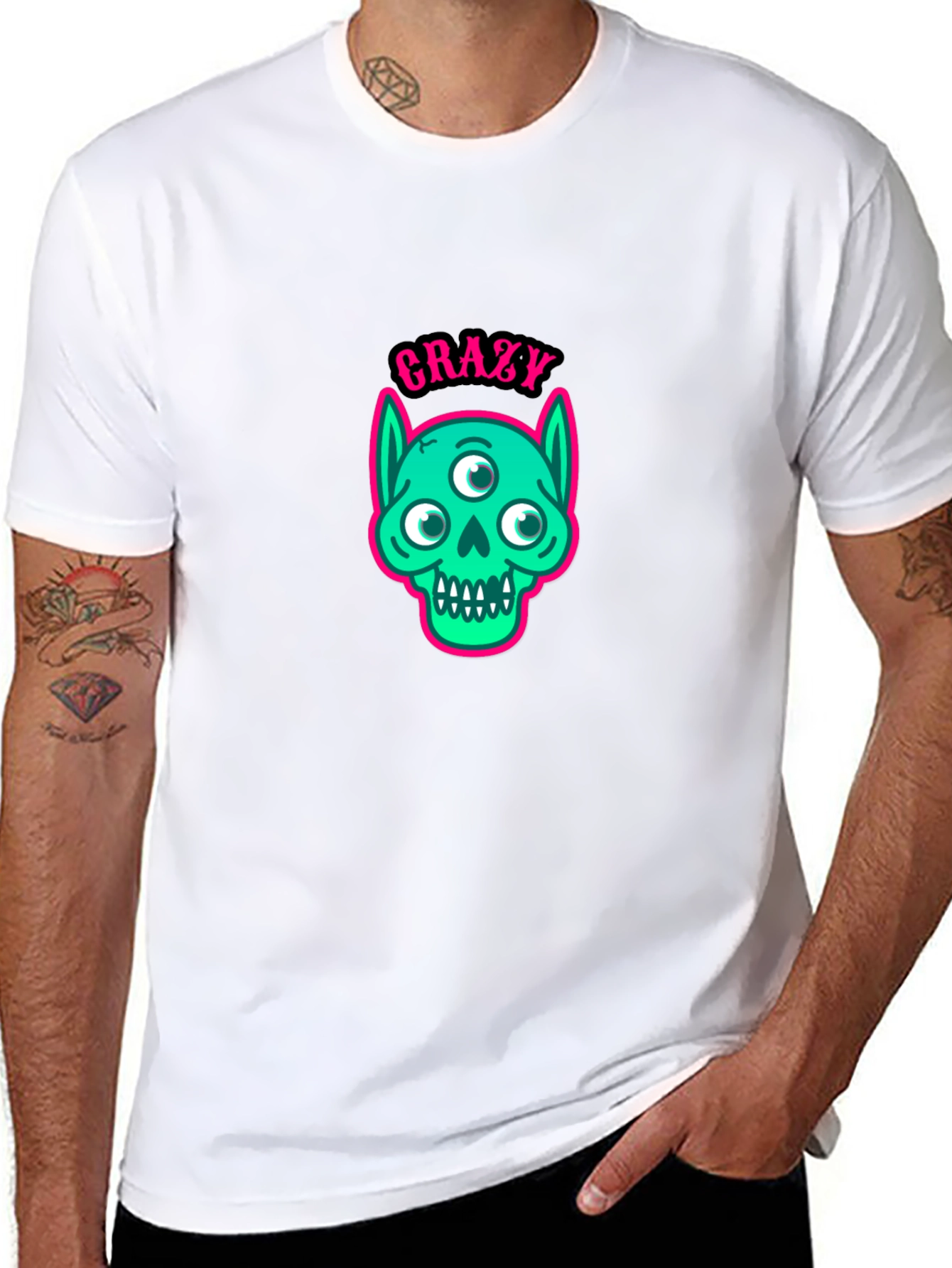 Crazy Monster Graphic T-Shirt