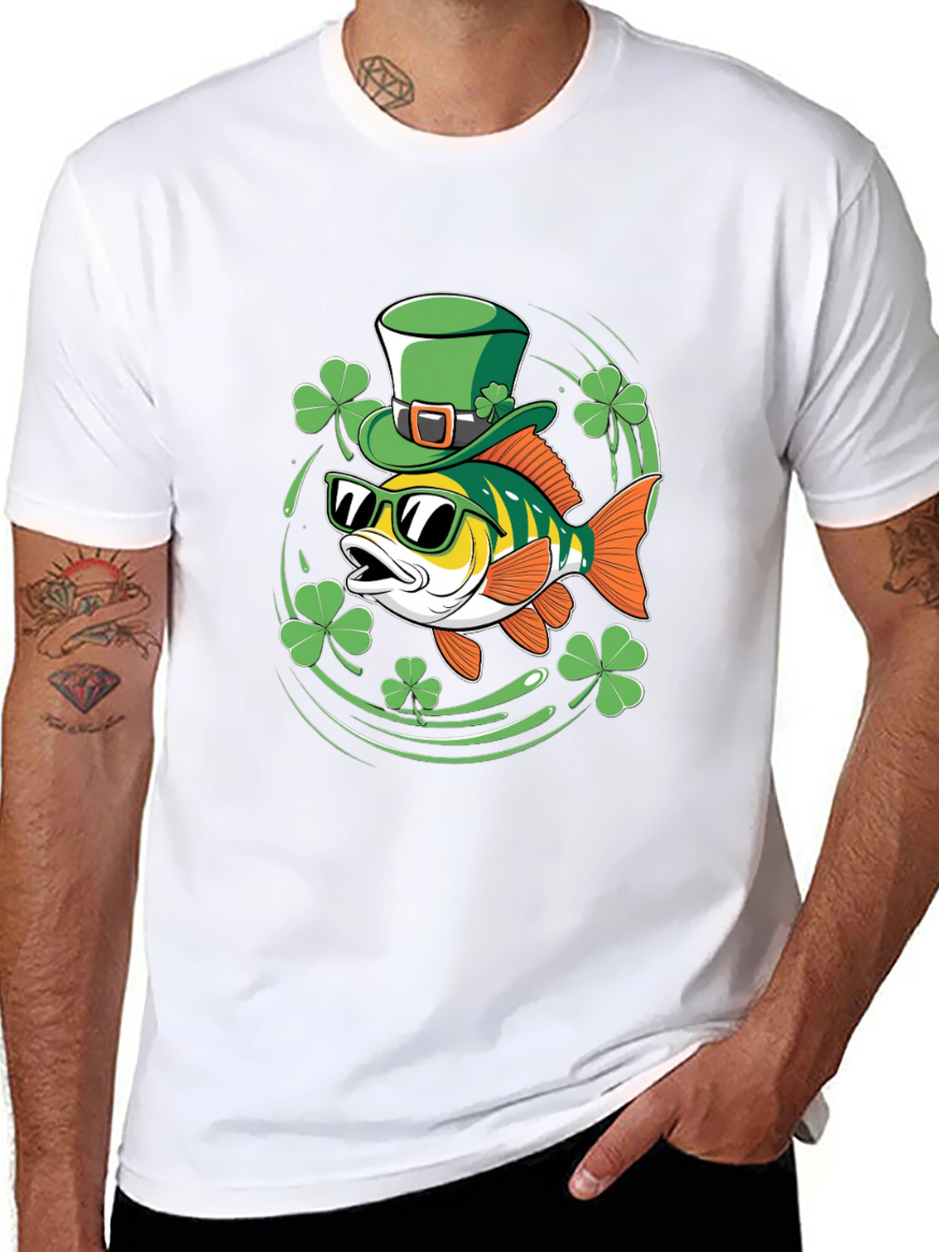 St. Patricks Day Fish Graphic Tee