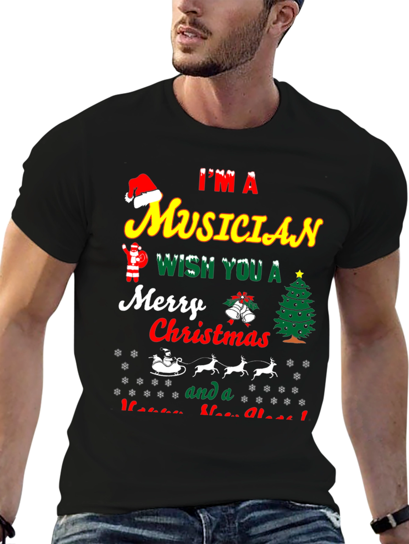 Im a Musician Merry Christmas T-Shirt