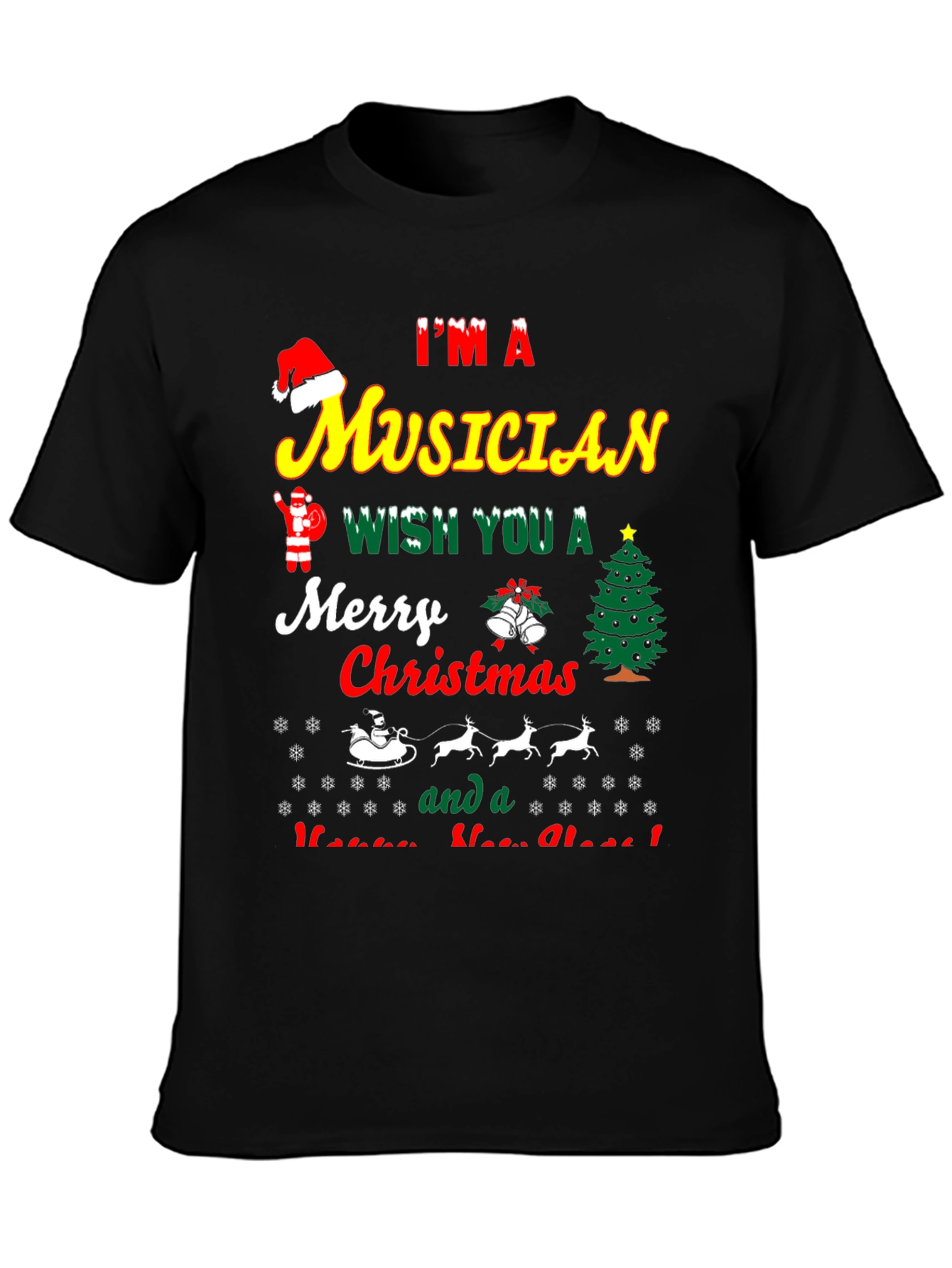 Im a Musician Merry Christmas T-Shirt