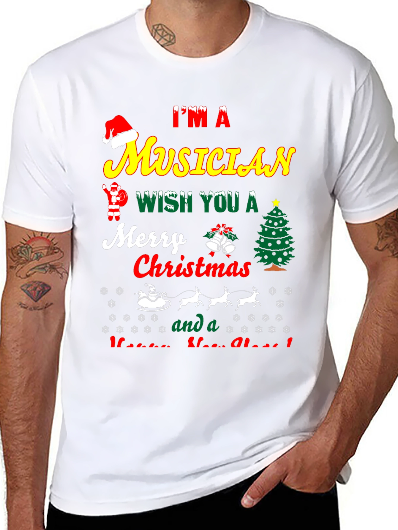 Im a Musician Merry Christmas T-Shirt