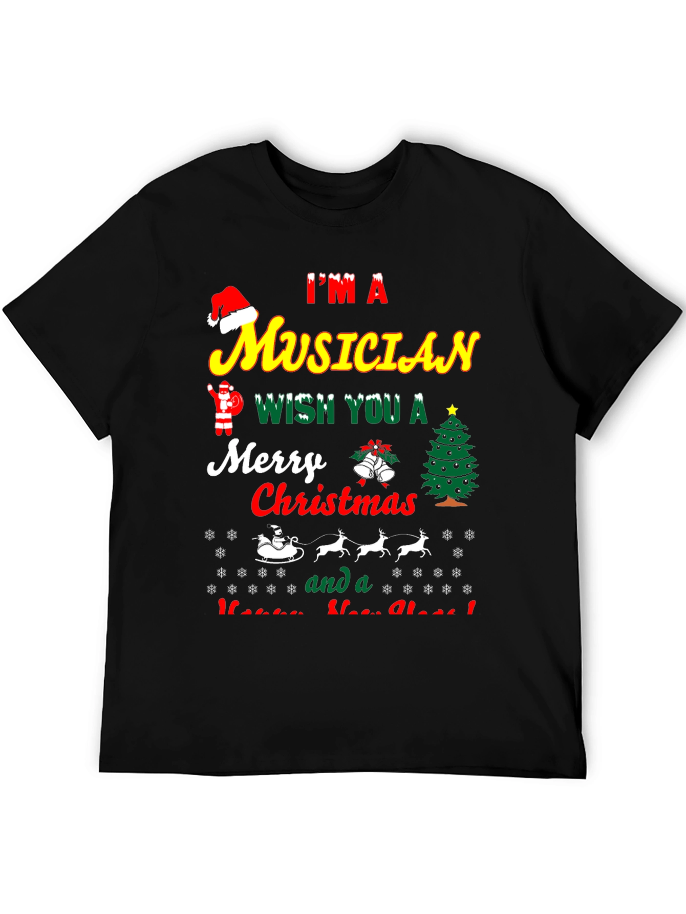 Im a Musician Merry Christmas T-Shirt