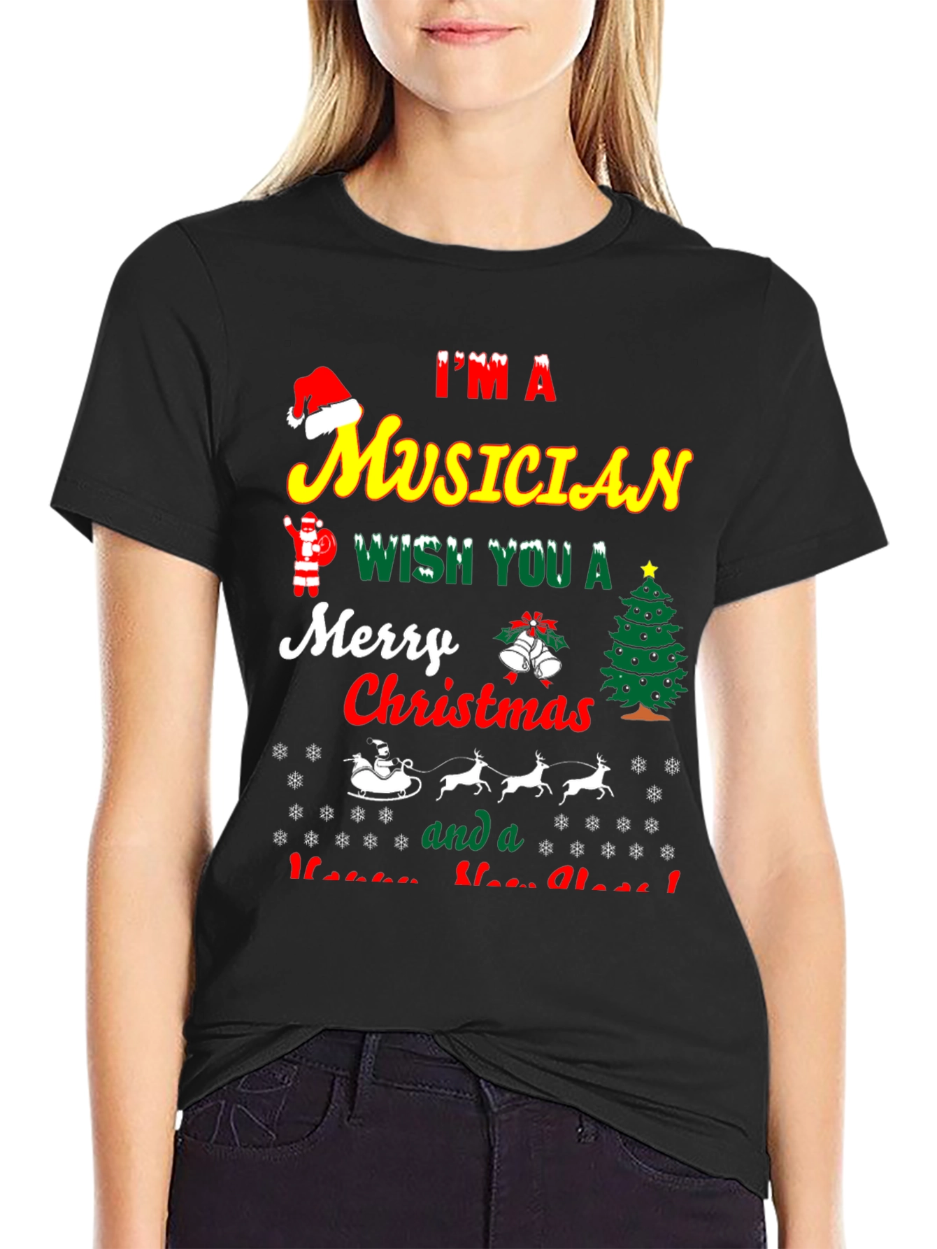 Im a Musician Merry Christmas T-Shirt
