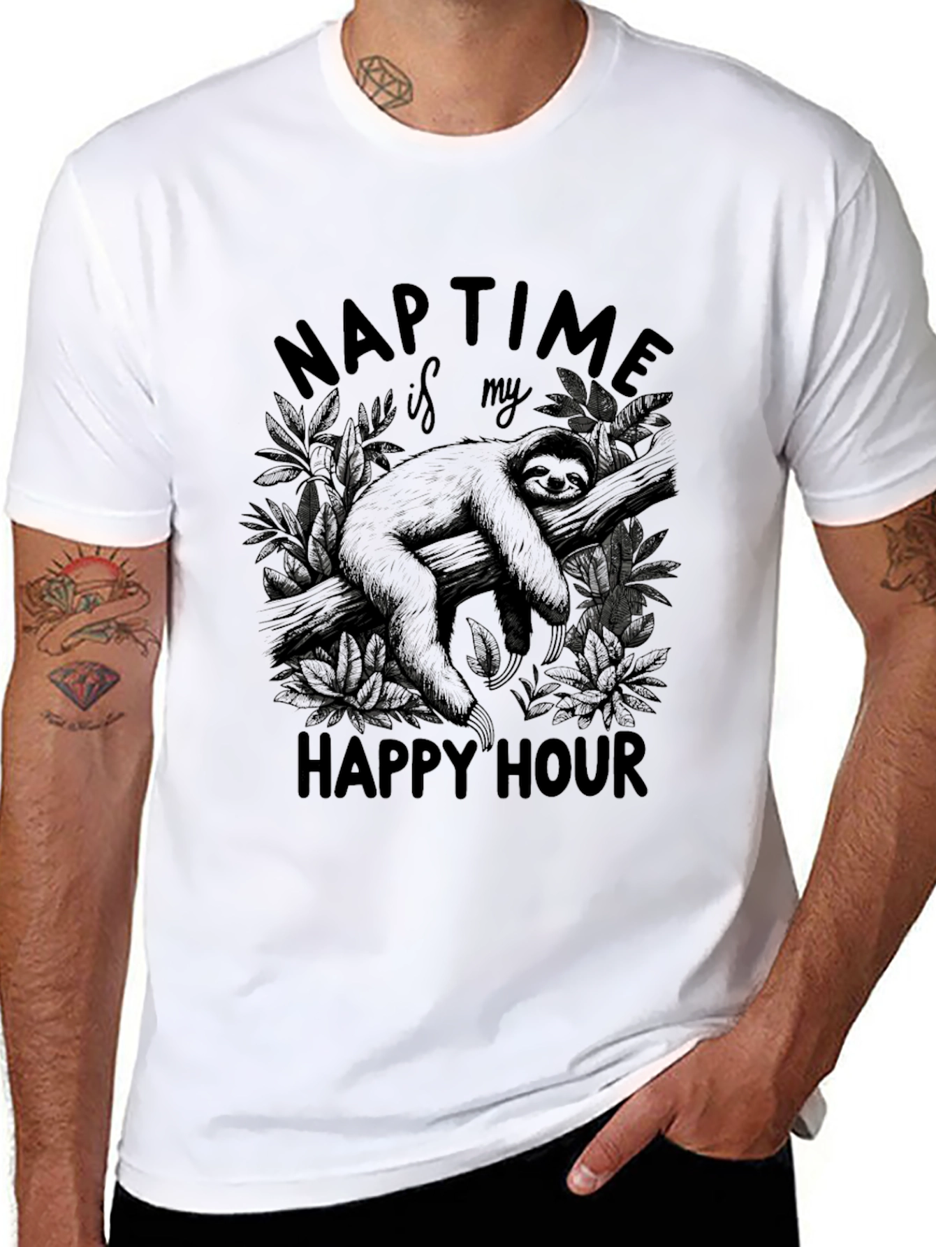 Naptime Sloth Tee - Happy Hour Naps
