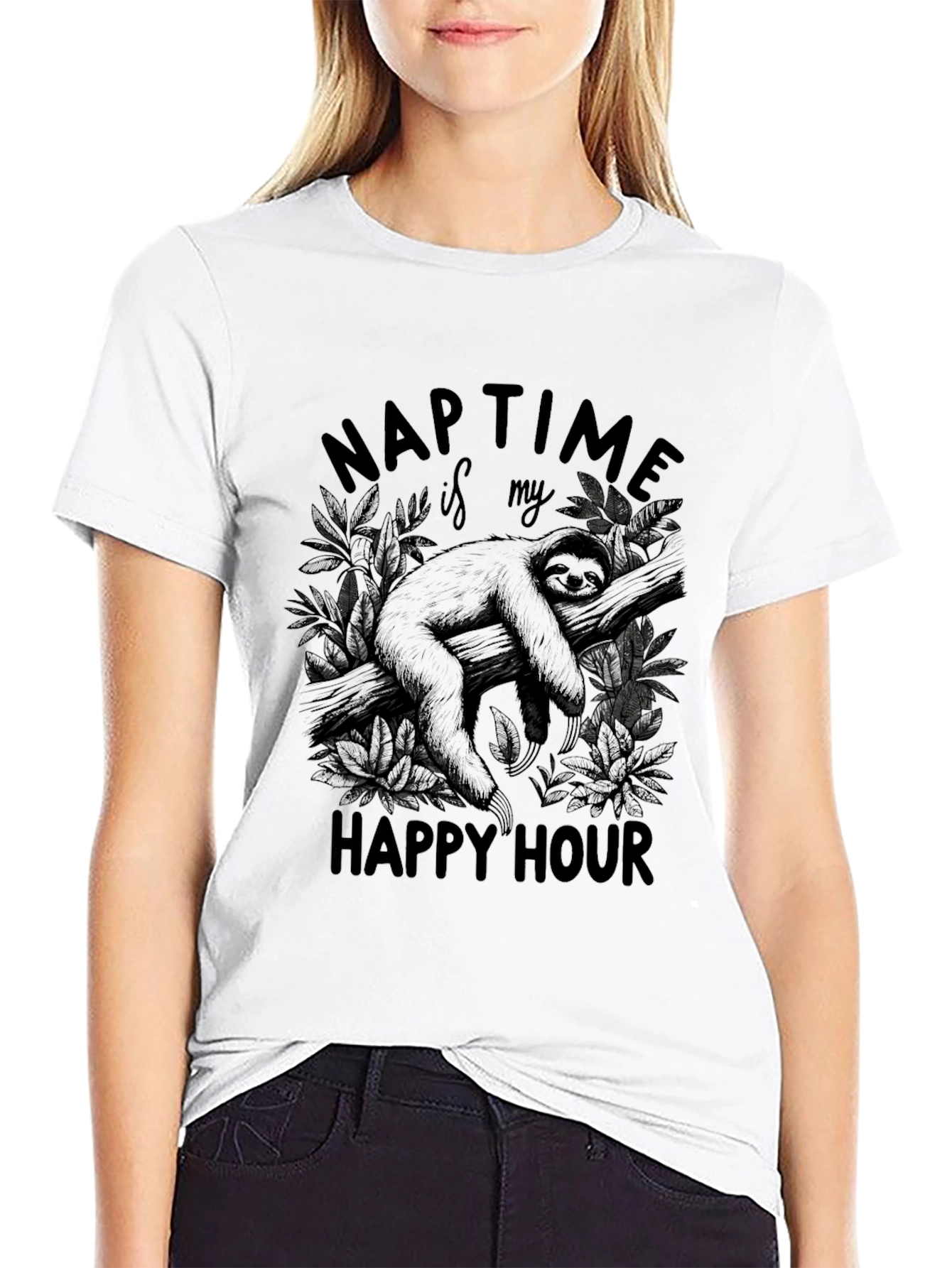 Naptime Sloth Tee - Happy Hour Naps