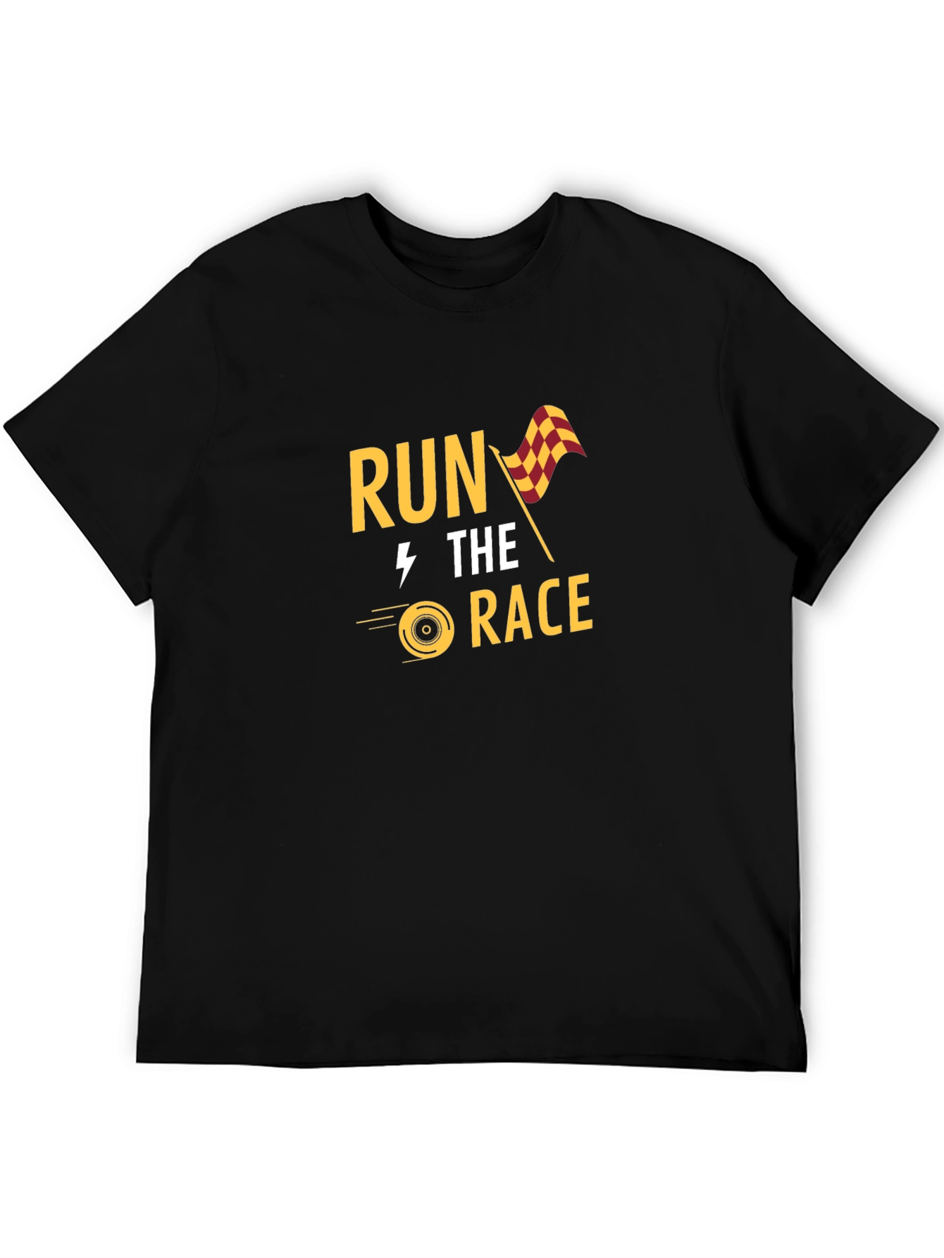 Run the Race Graphic Tee - Black