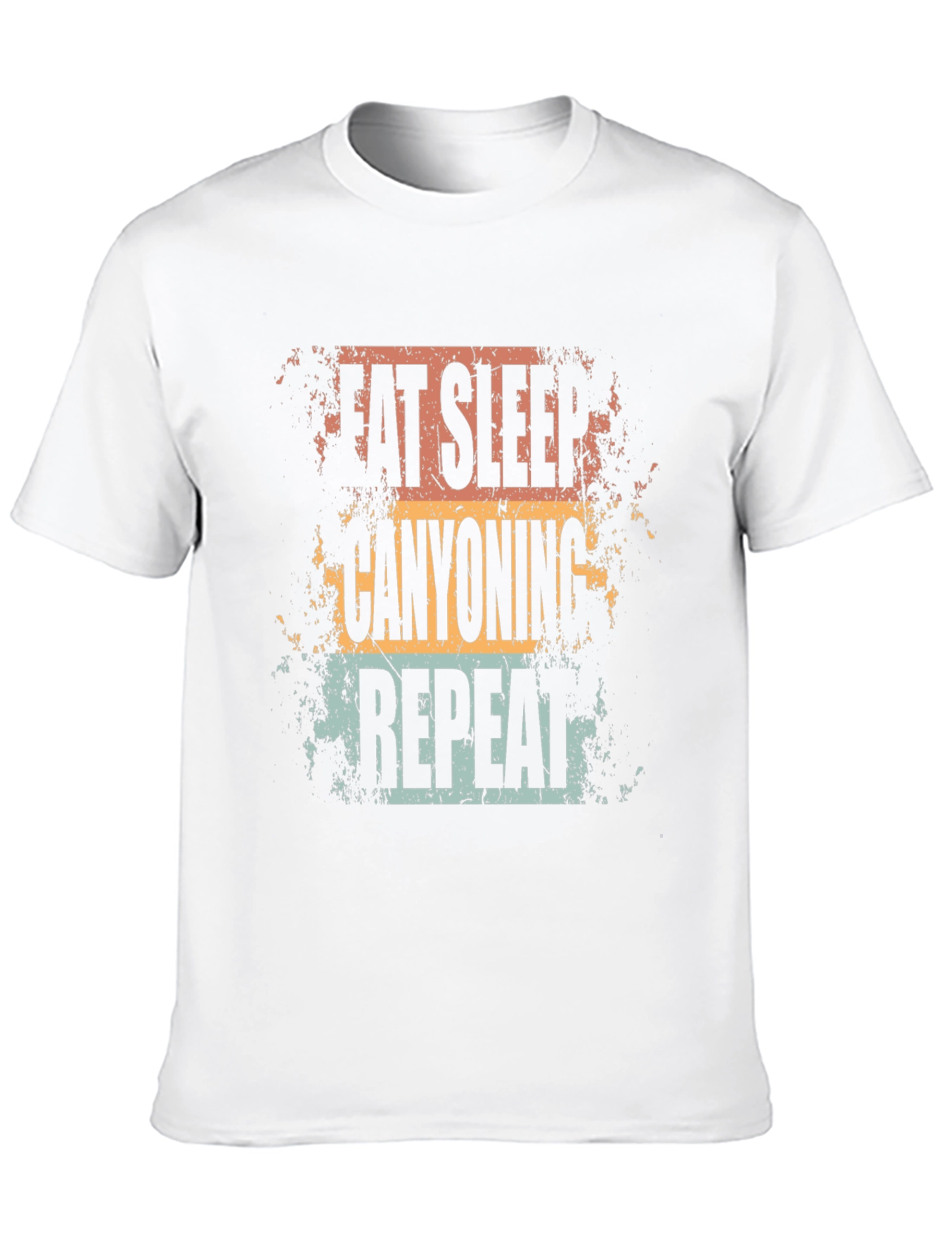 Eat Sleep Canyoning Repeat Black T-Shirt