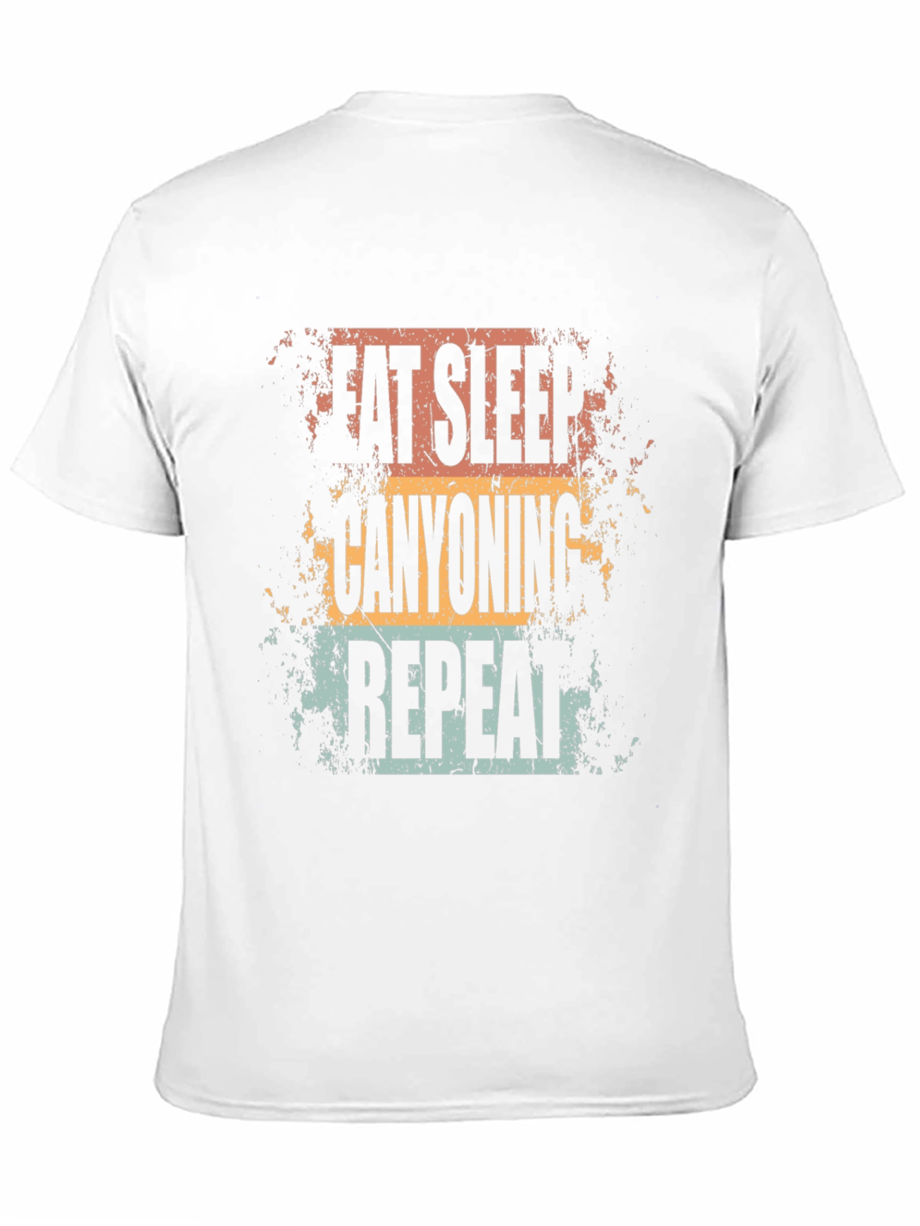 Eat Sleep Canyoning Repeat Black T-Shirt