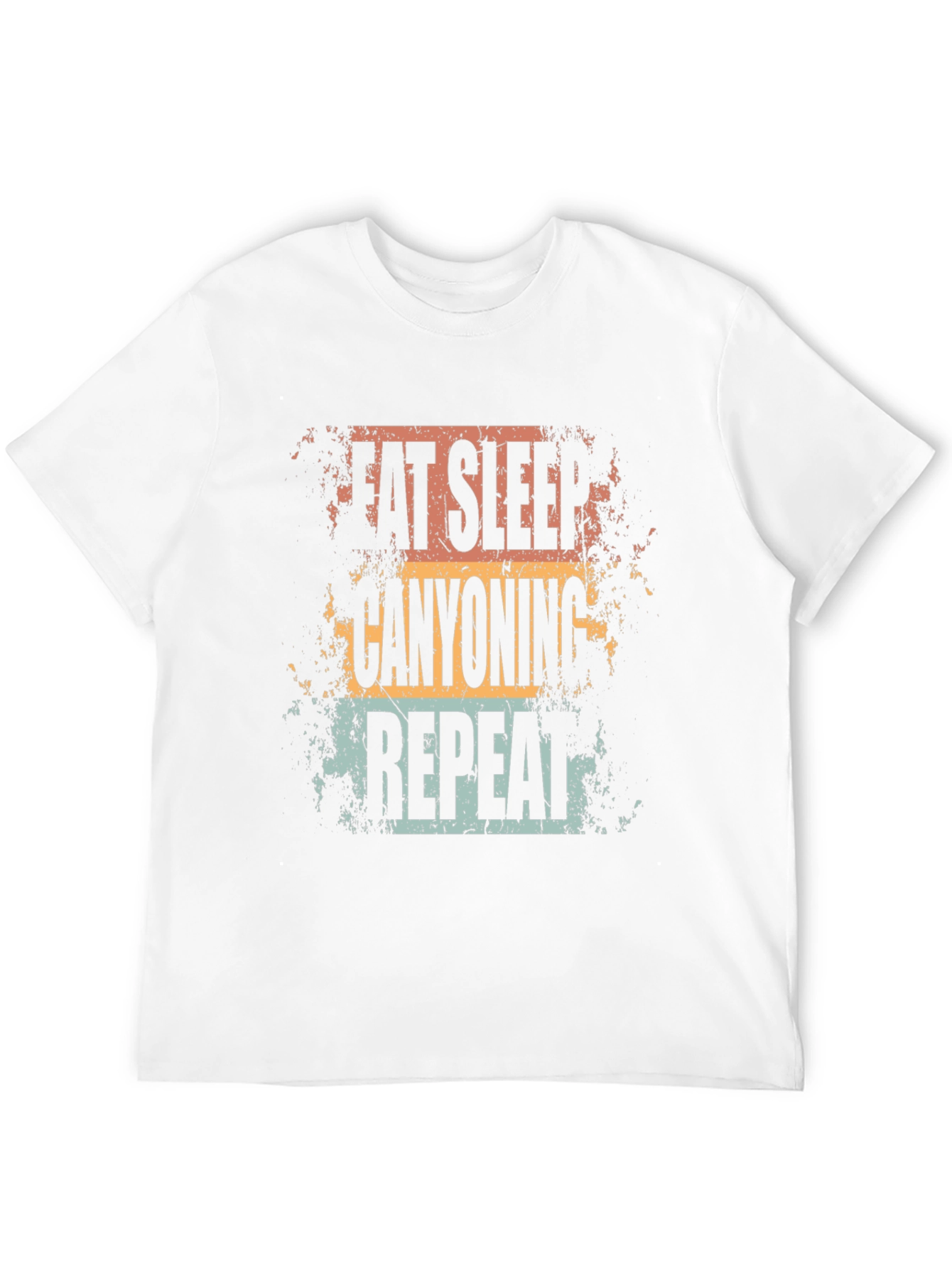 Eat Sleep Canyoning Repeat Black T-Shirt