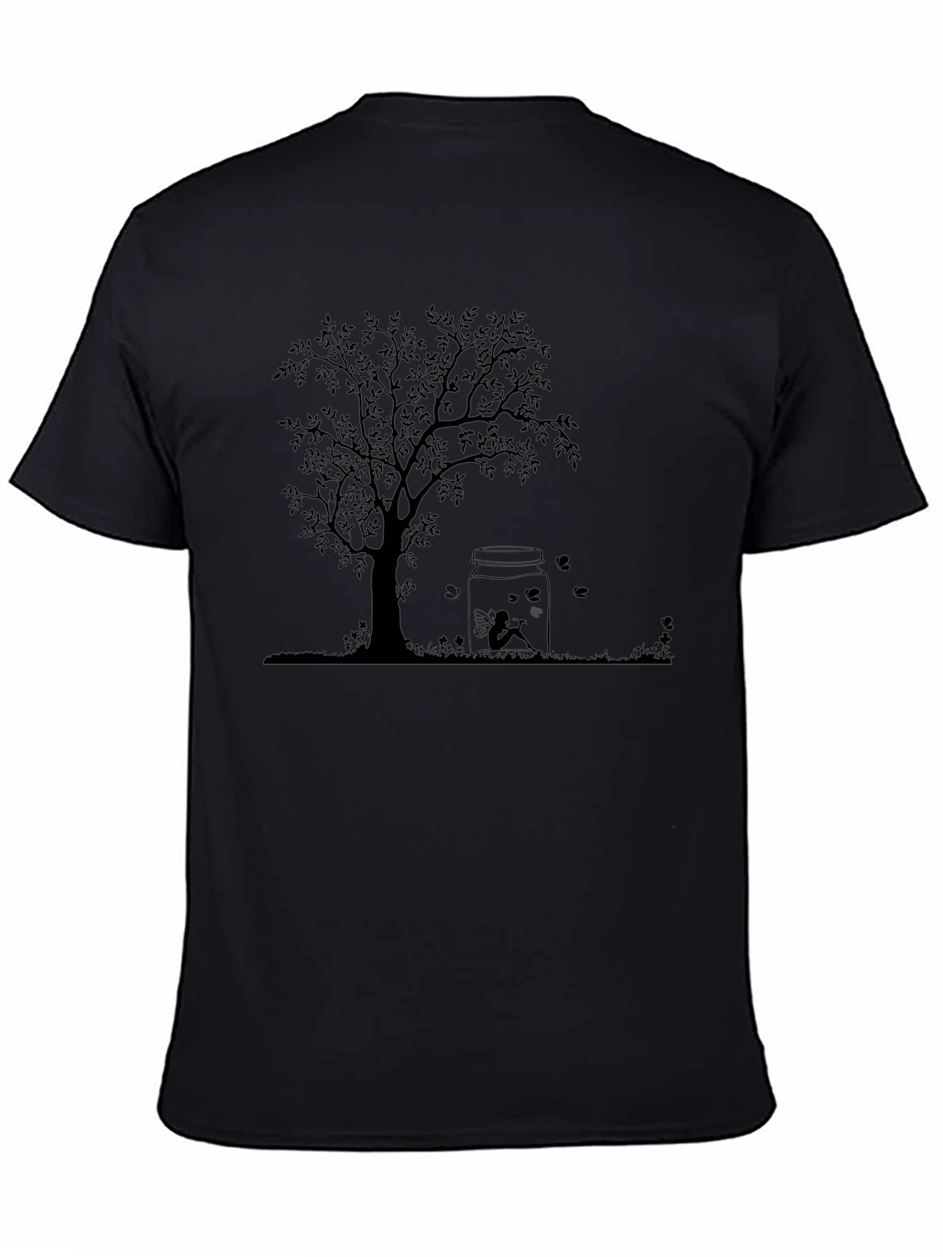 Tree of Life Graphic Tee - Black Cotton