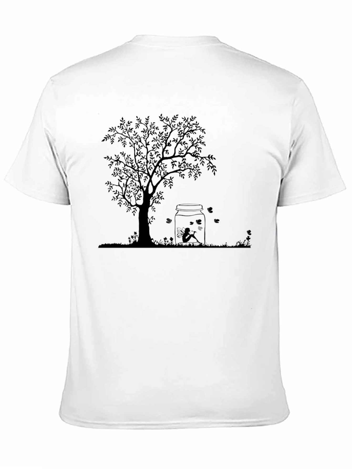 Tree of Life Graphic Tee - Black Cotton