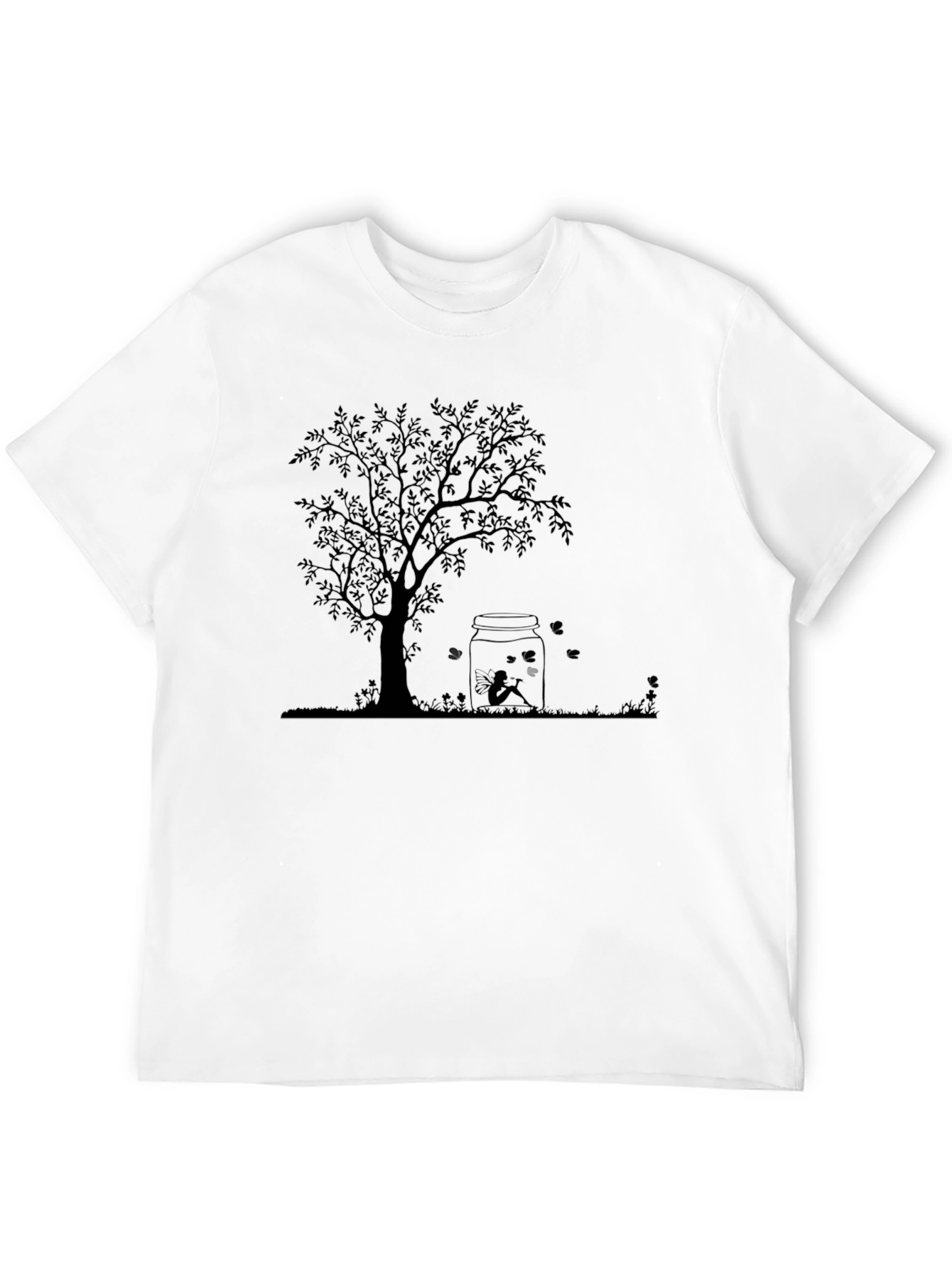 Tree of Life Graphic Tee - Black Cotton