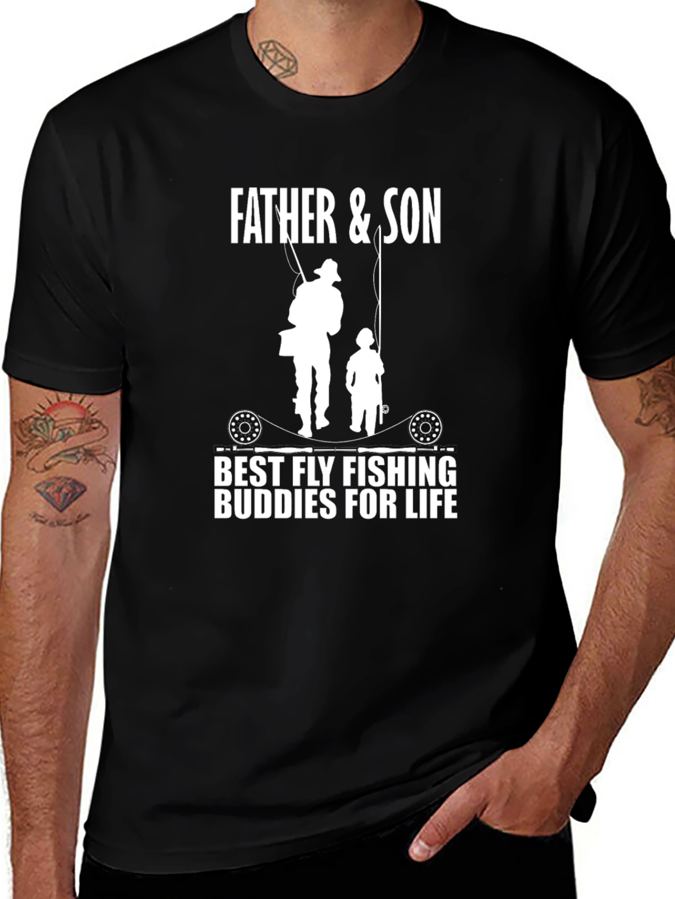 Father & Son Fly Fishing Buddies T-Shirt