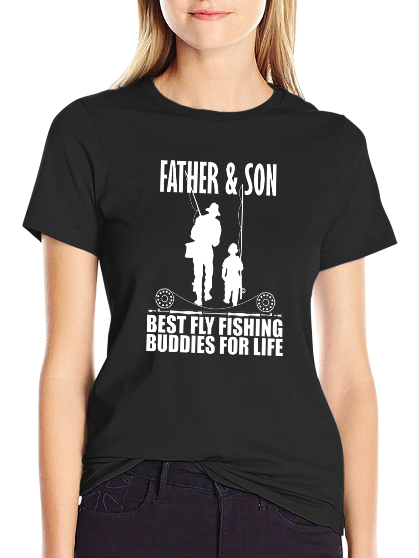 Father & Son Fly Fishing Buddies T-Shirt