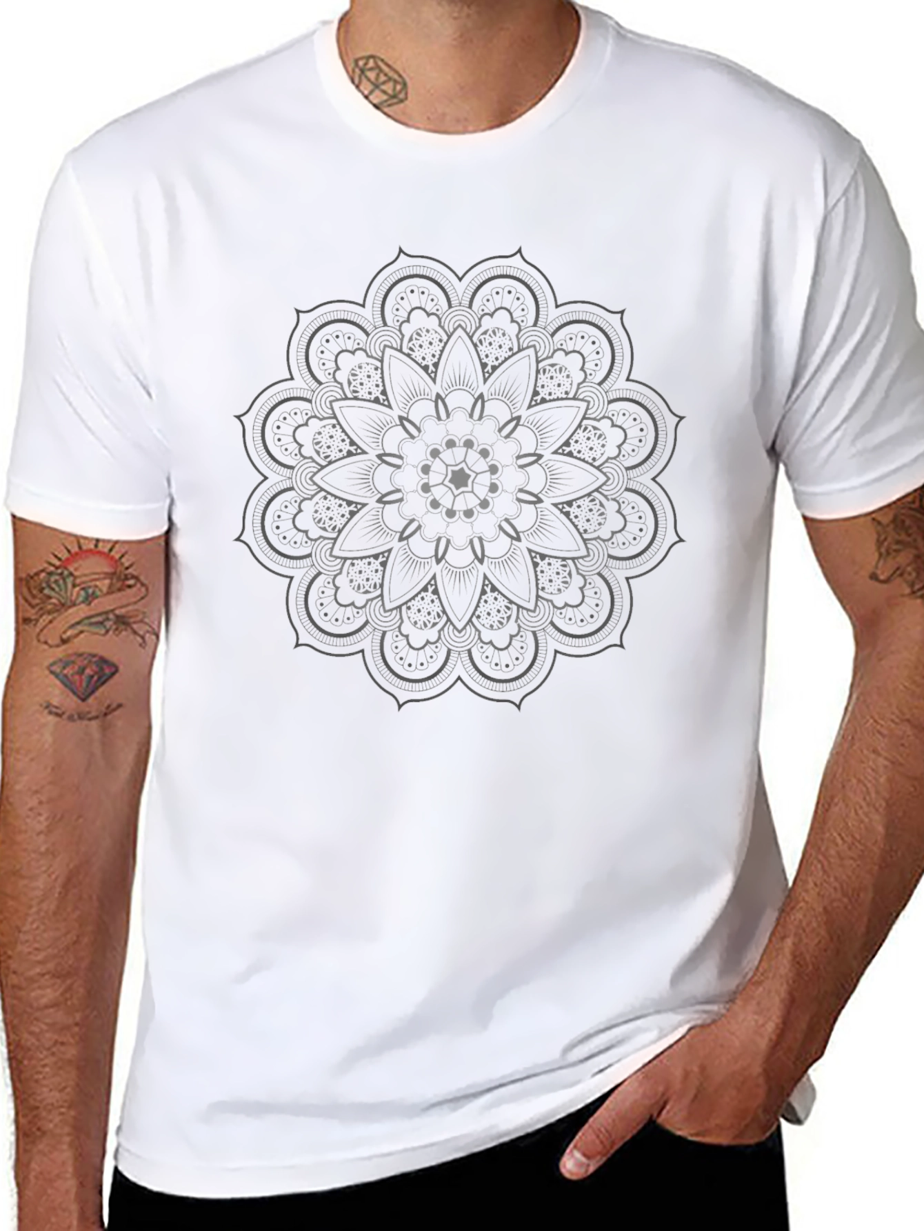 Black Mandala Graphic Tee