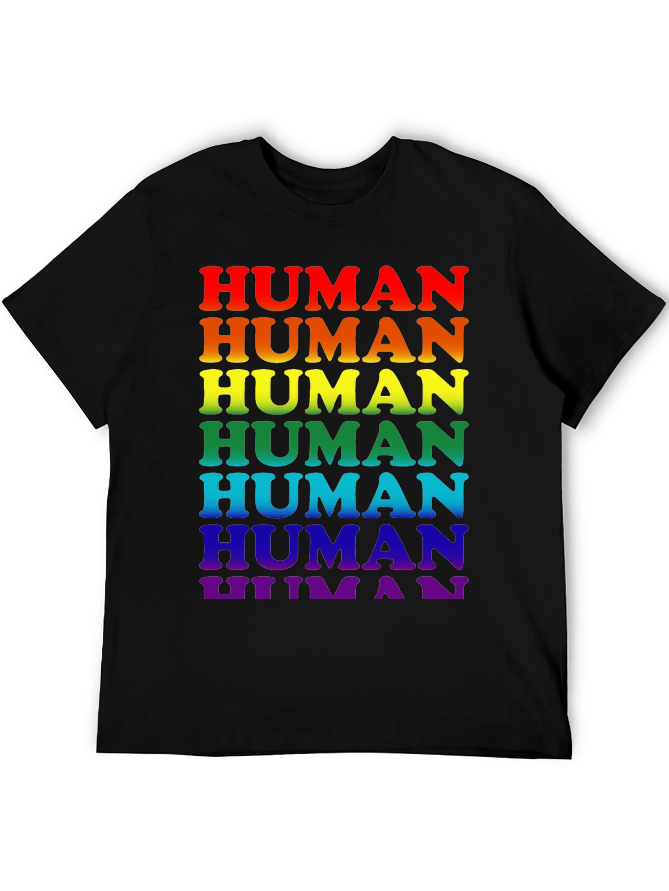 Rainbow Pride Human T-Shirt