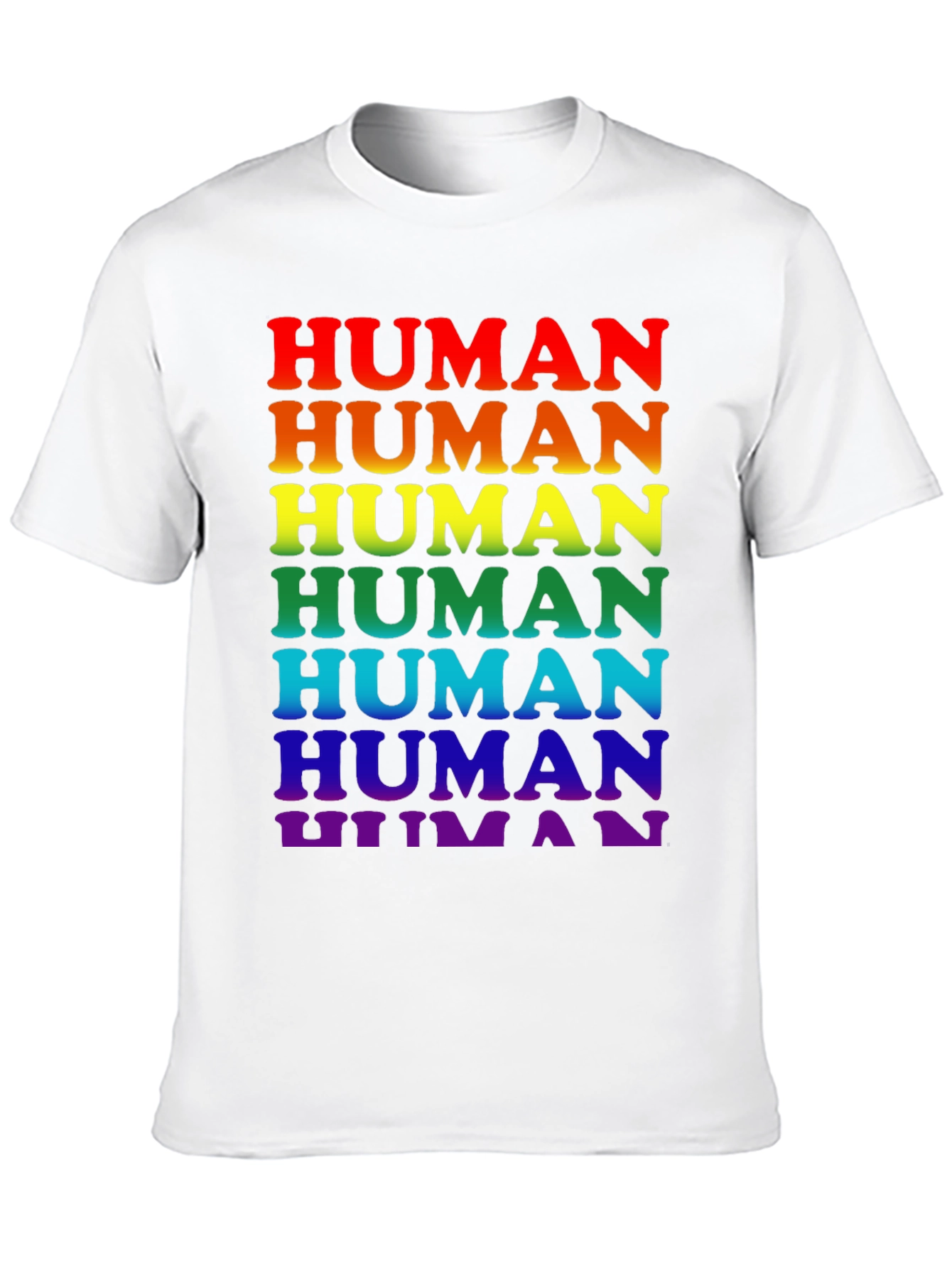 Rainbow Pride Human T-Shirt