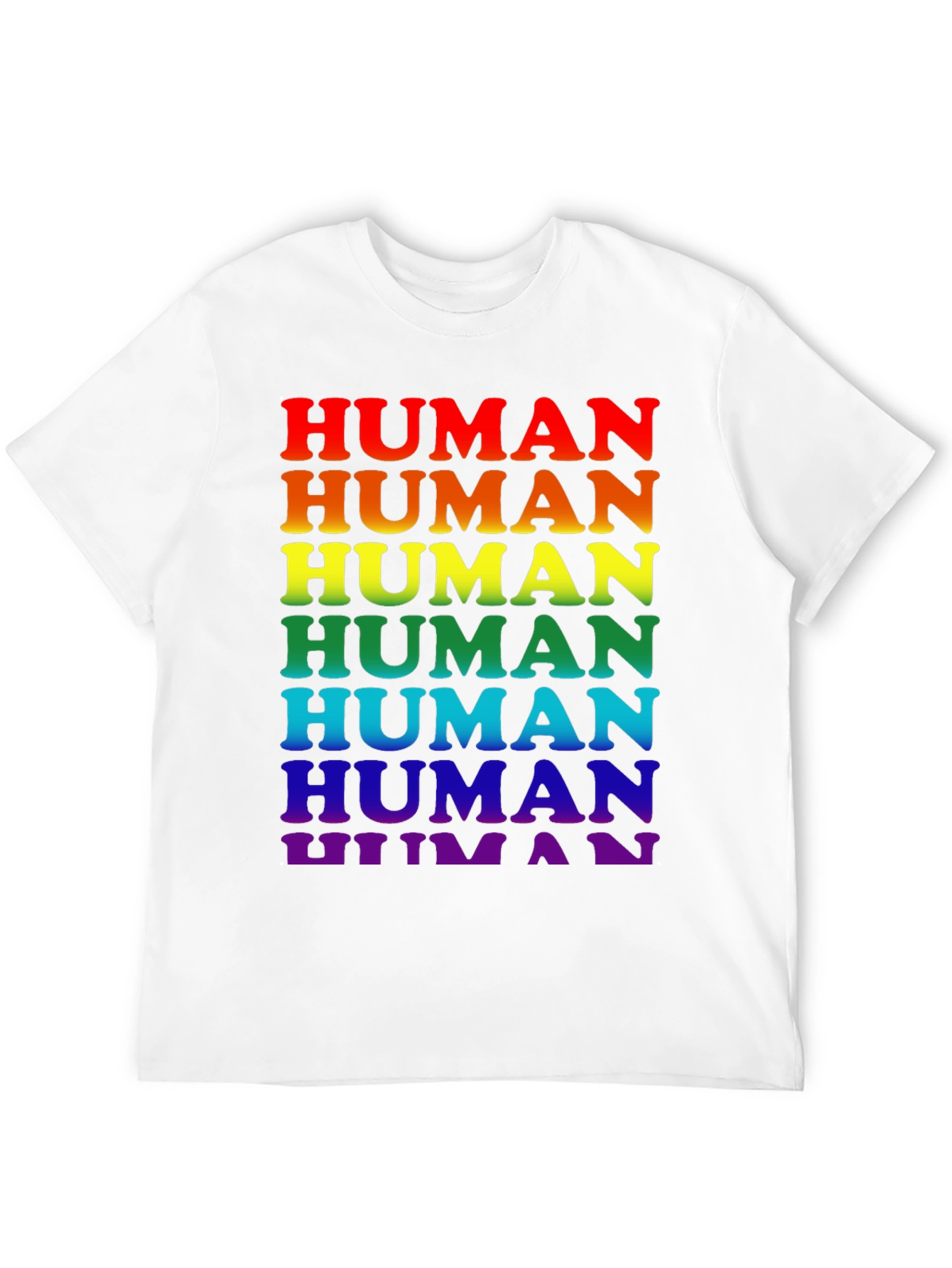 Rainbow Pride Human T-Shirt