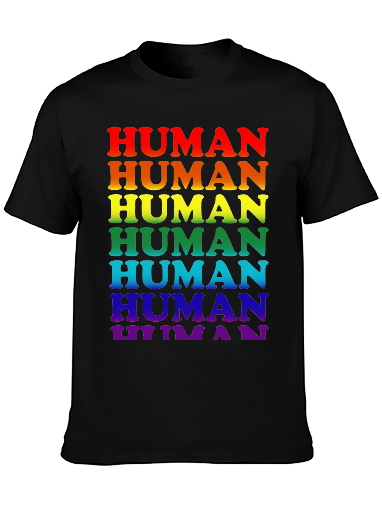 Rainbow Pride Human T-Shirt