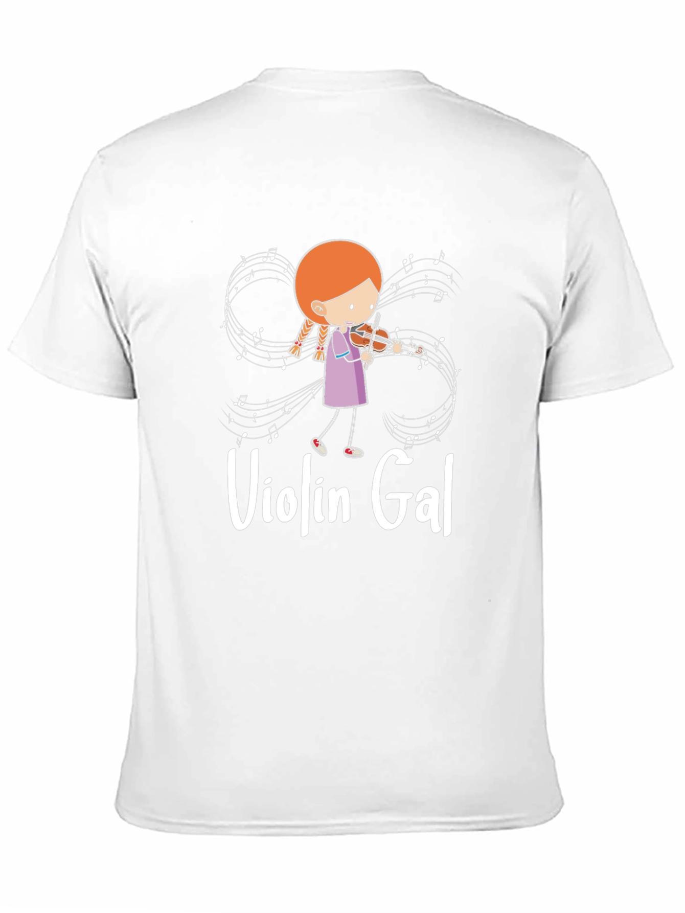 Violin Gal Black T-Shirt