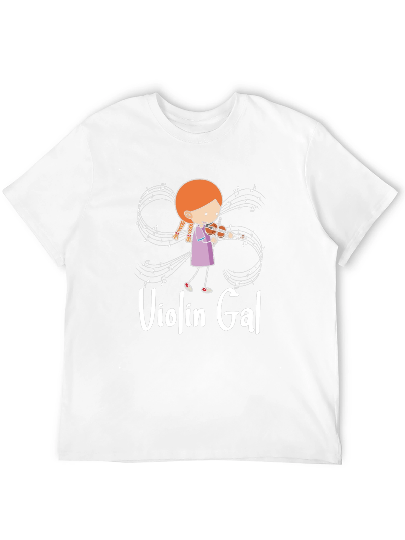 Violin Gal Black T-Shirt