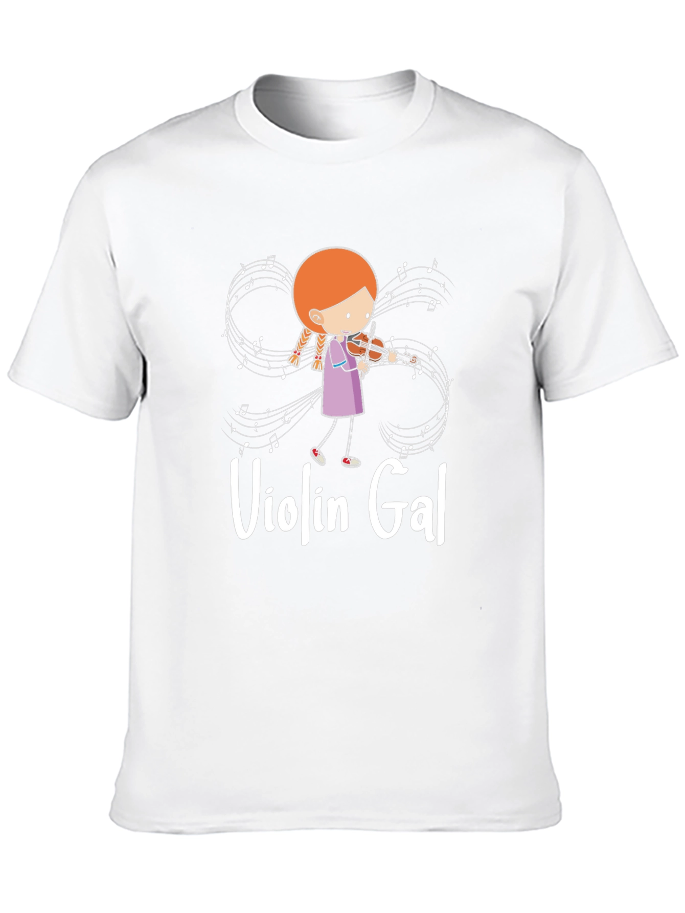 Violin Gal Black T-Shirt