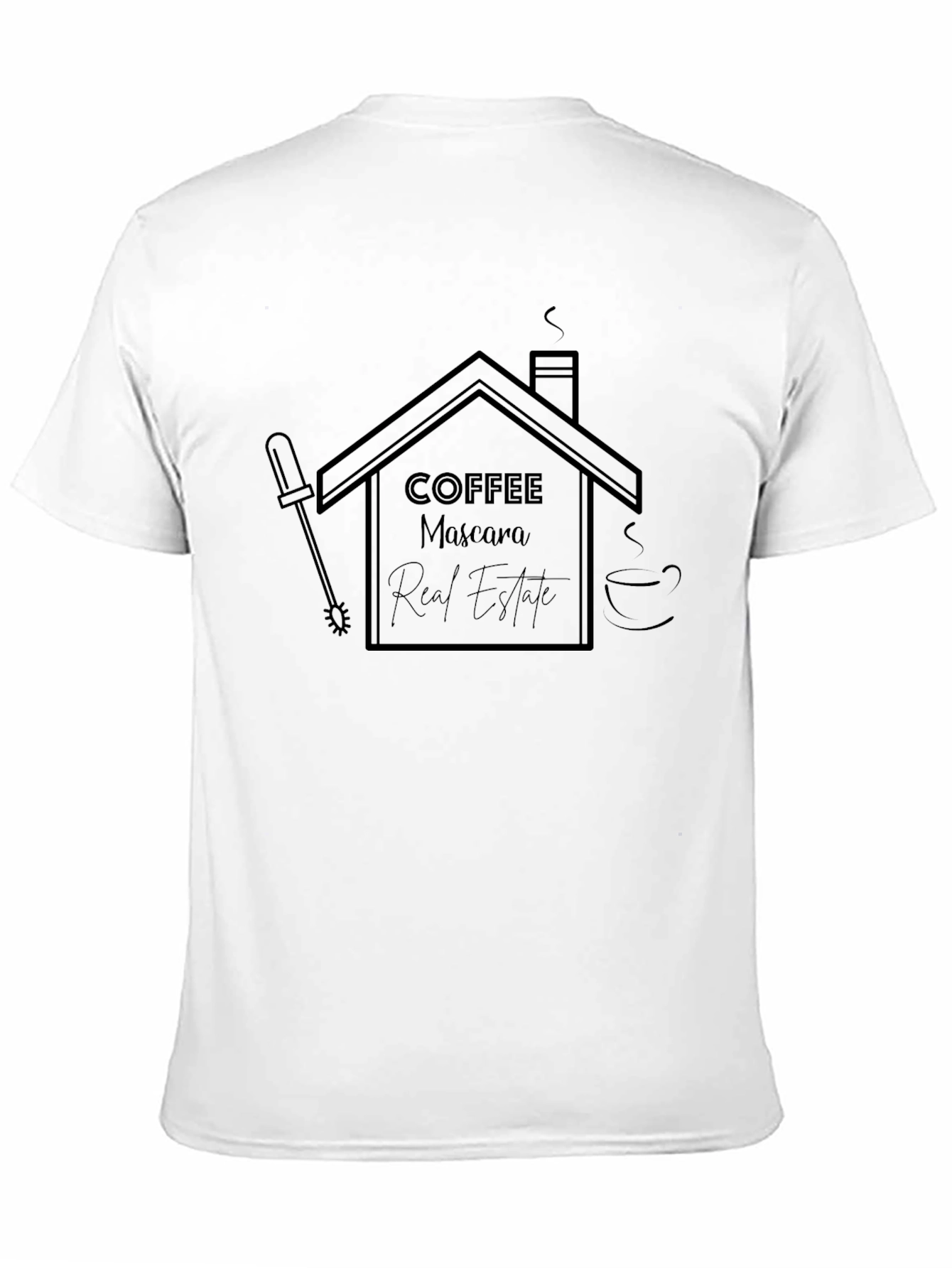 Coffee Mascara Real Estate Graphic T-Shirt