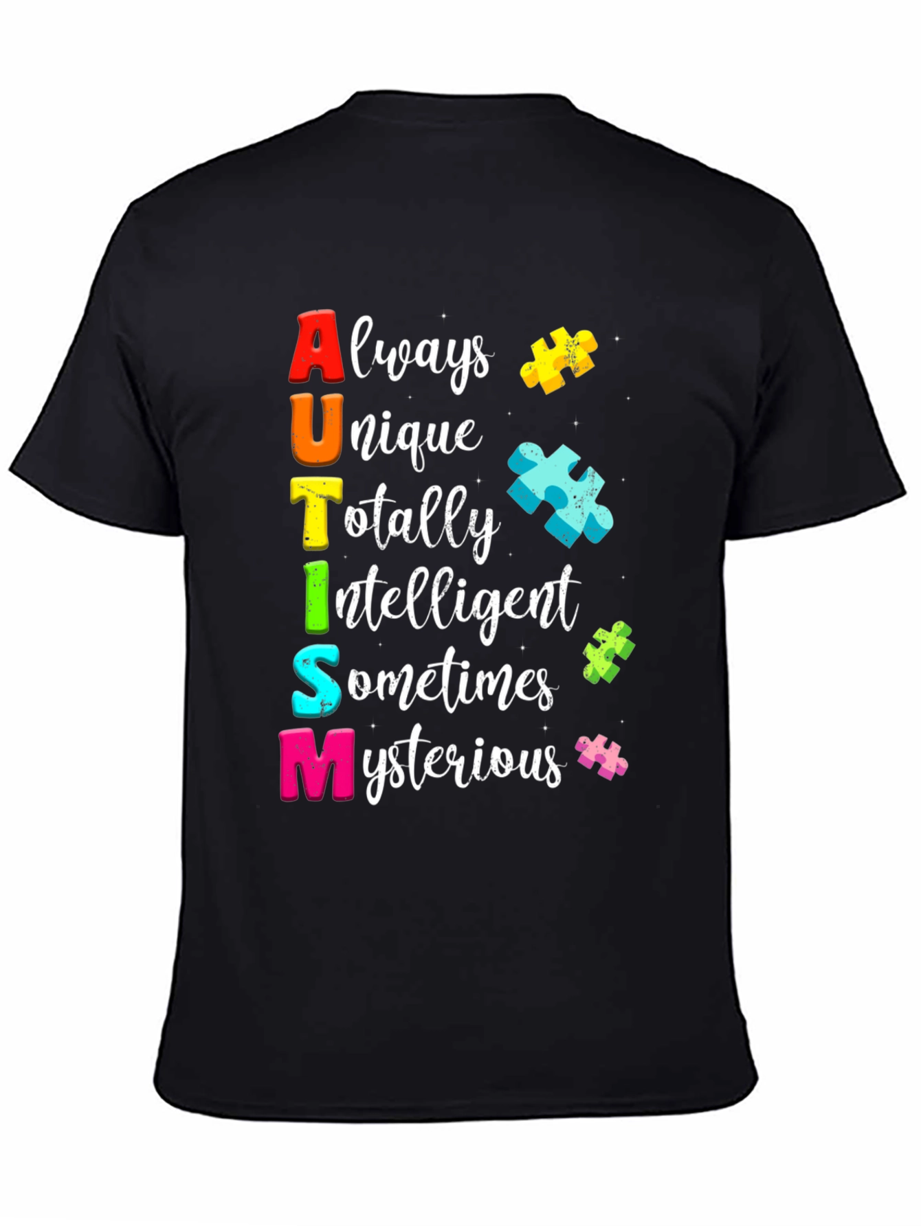Autism Awareness T-Shirt Unique Intelligent Mysterious