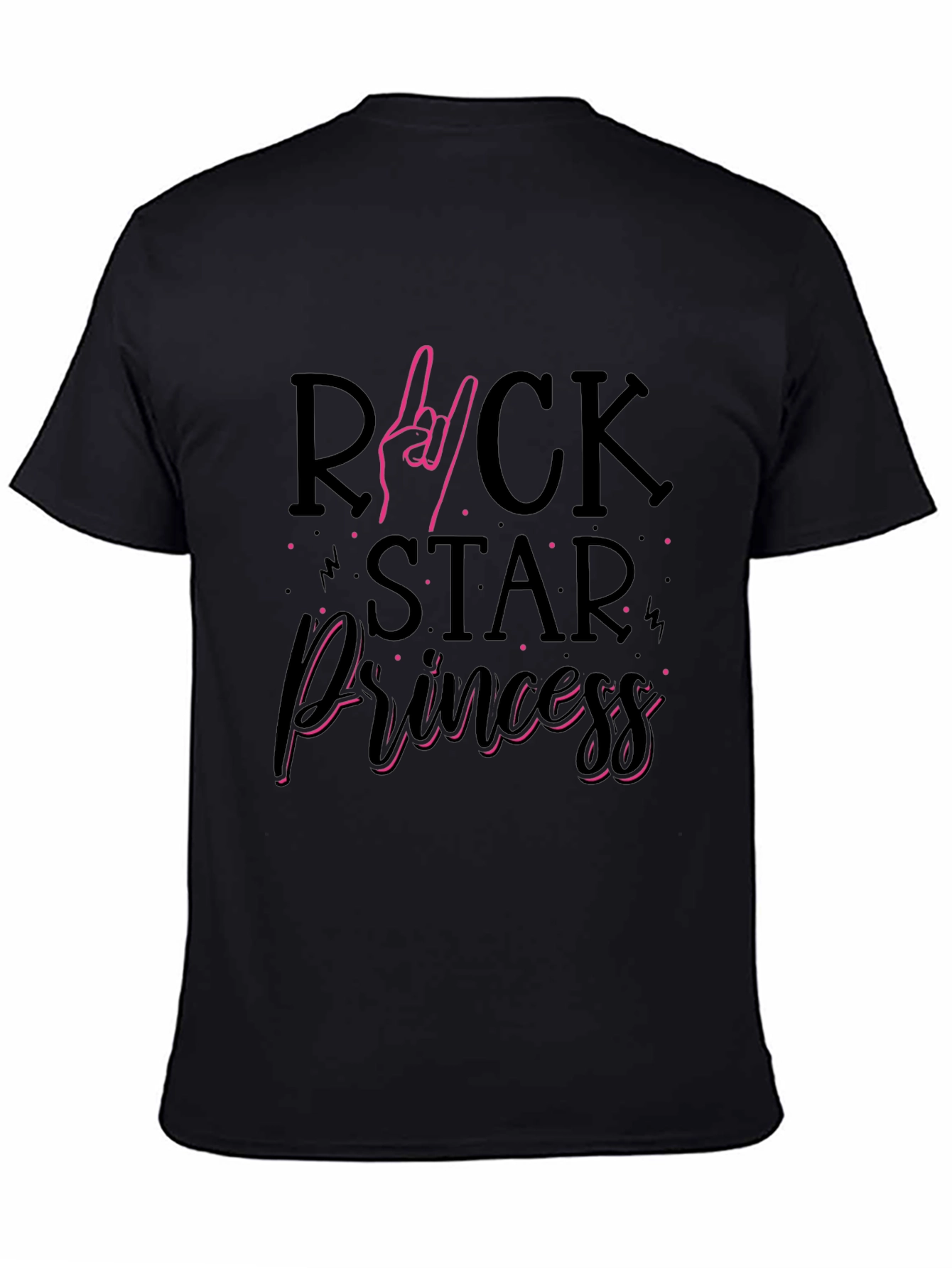 Rock Star Princess Black T-Shirt