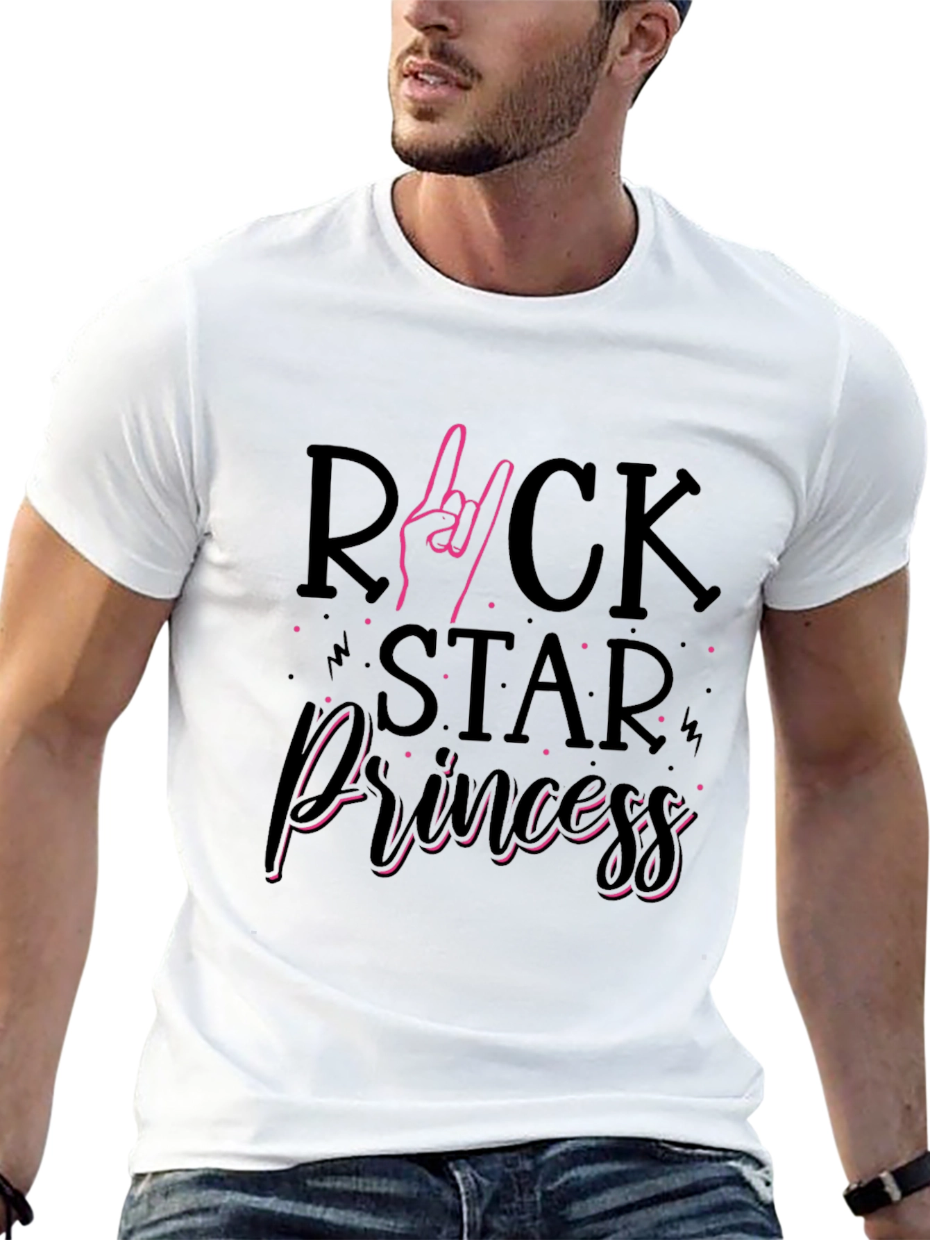 Rock Star Princess Black T-Shirt