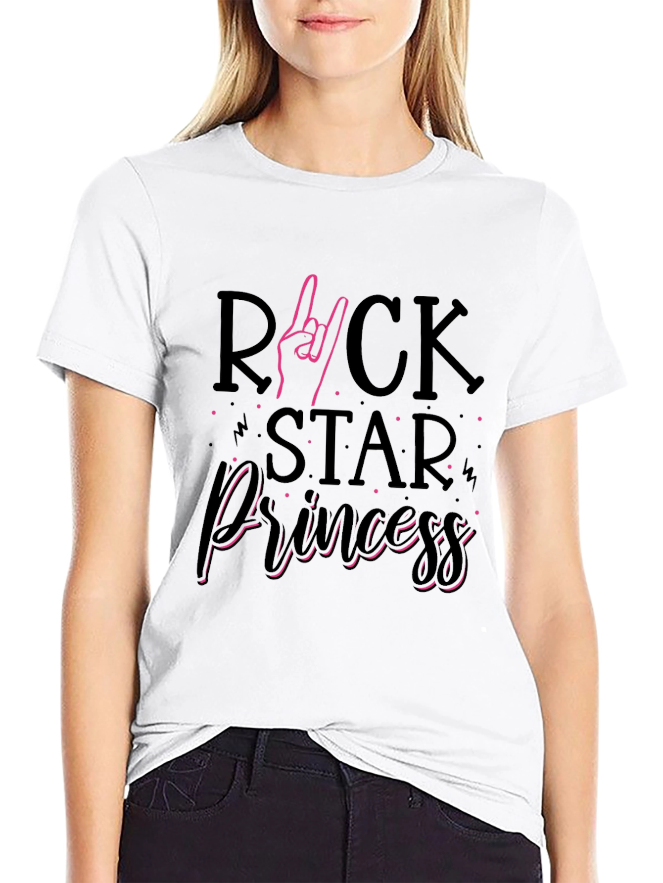 Rock Star Princess Black T-Shirt