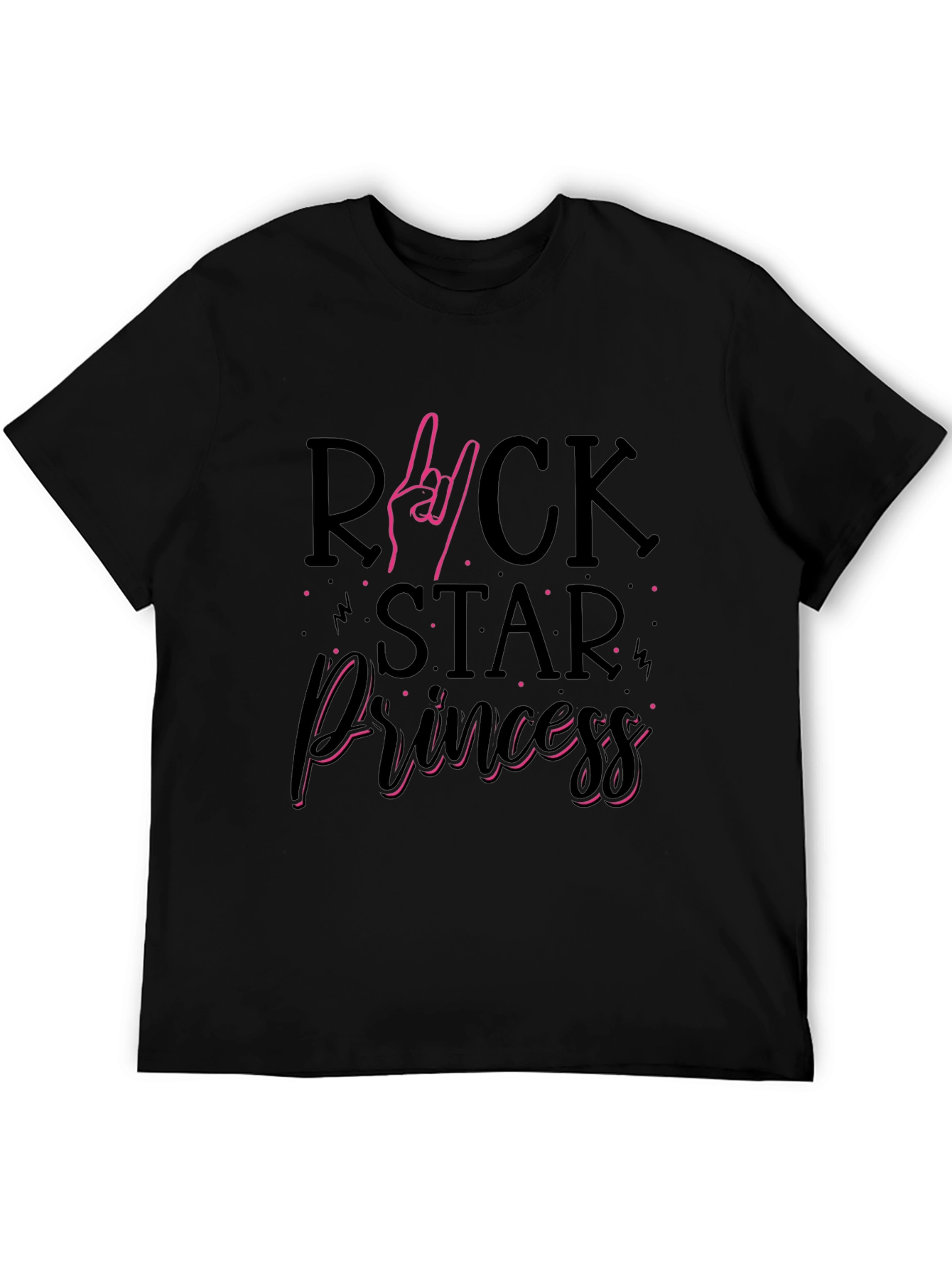 Rock Star Princess Black T-Shirt