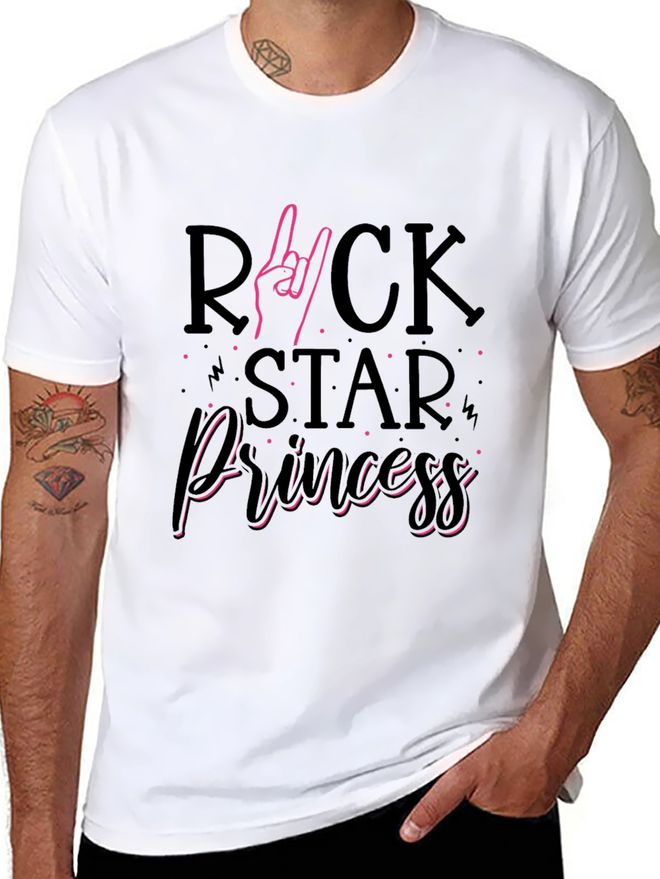 Rock Star Princess Black T-Shirt