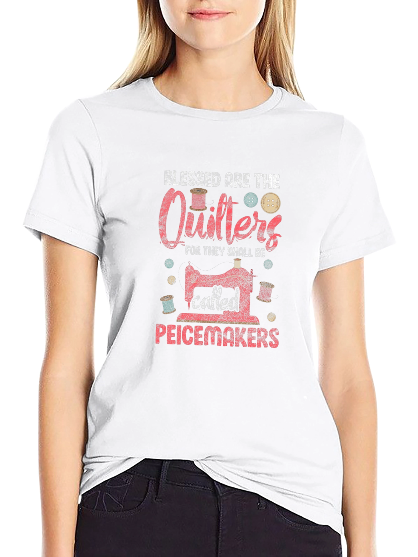Blessed are the Quilters Graphic T-Shirt