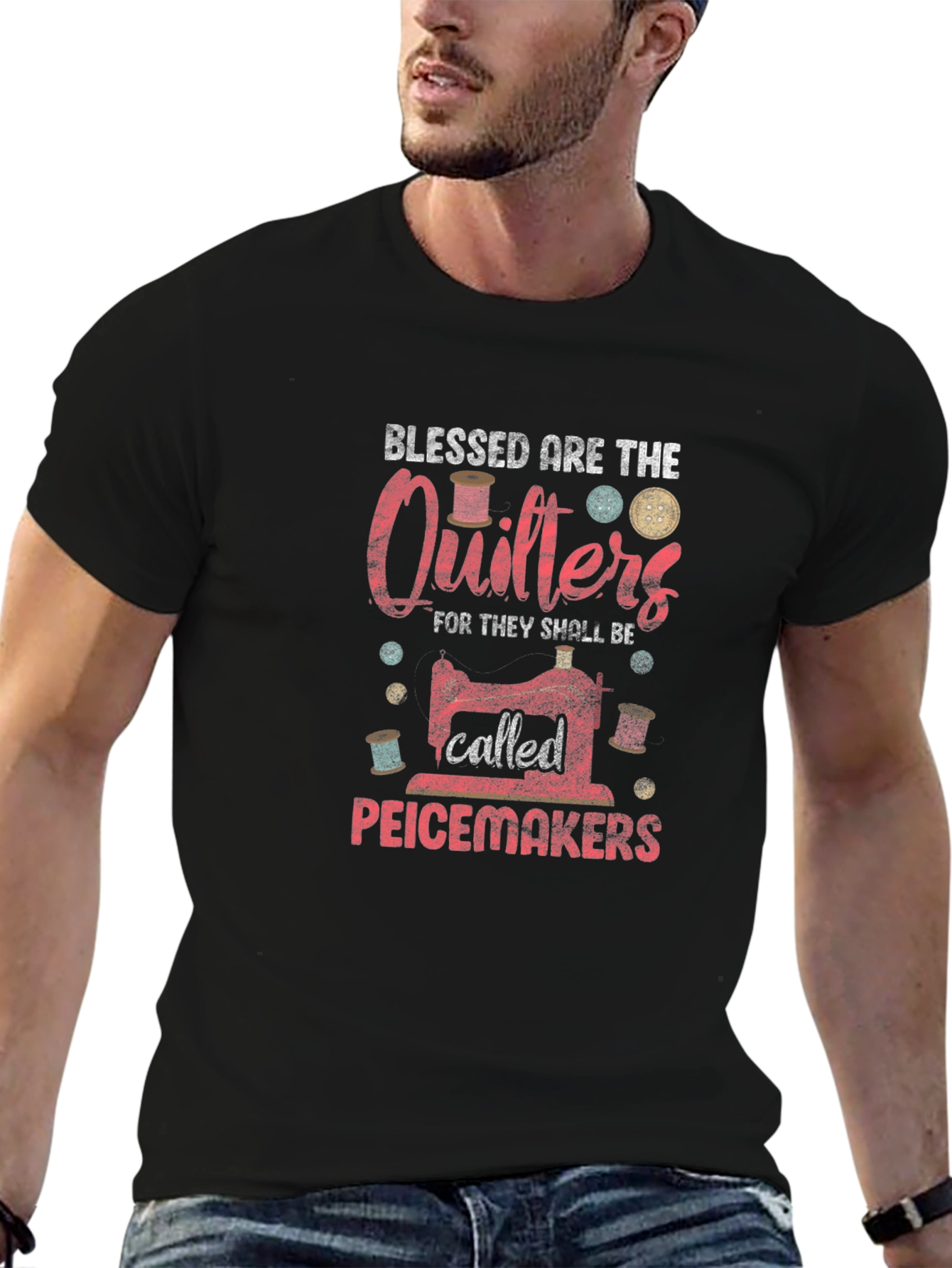 Blessed are the Quilters Graphic T-Shirt