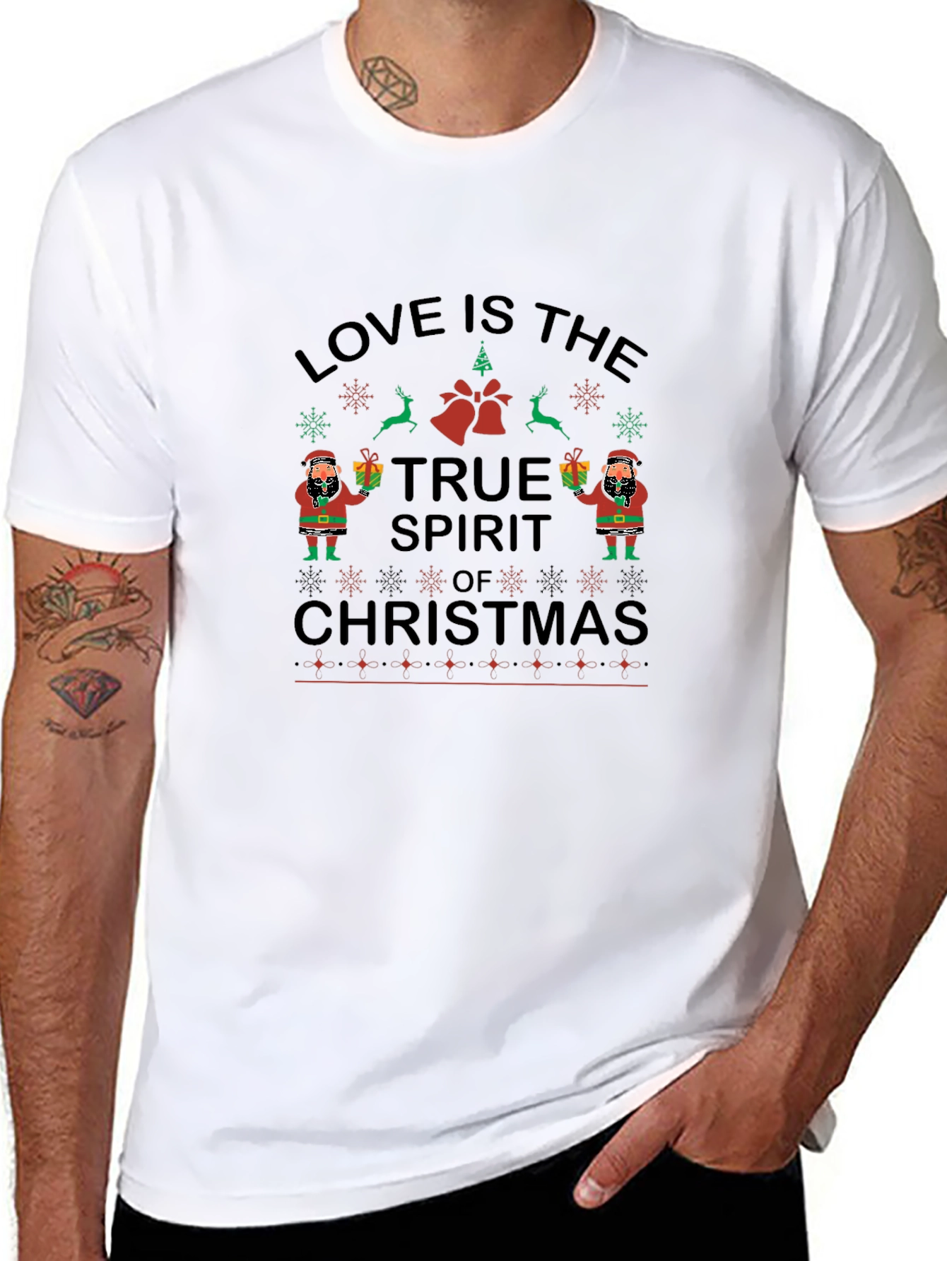 Love is the True Spirit of Christmas Graphic Tee