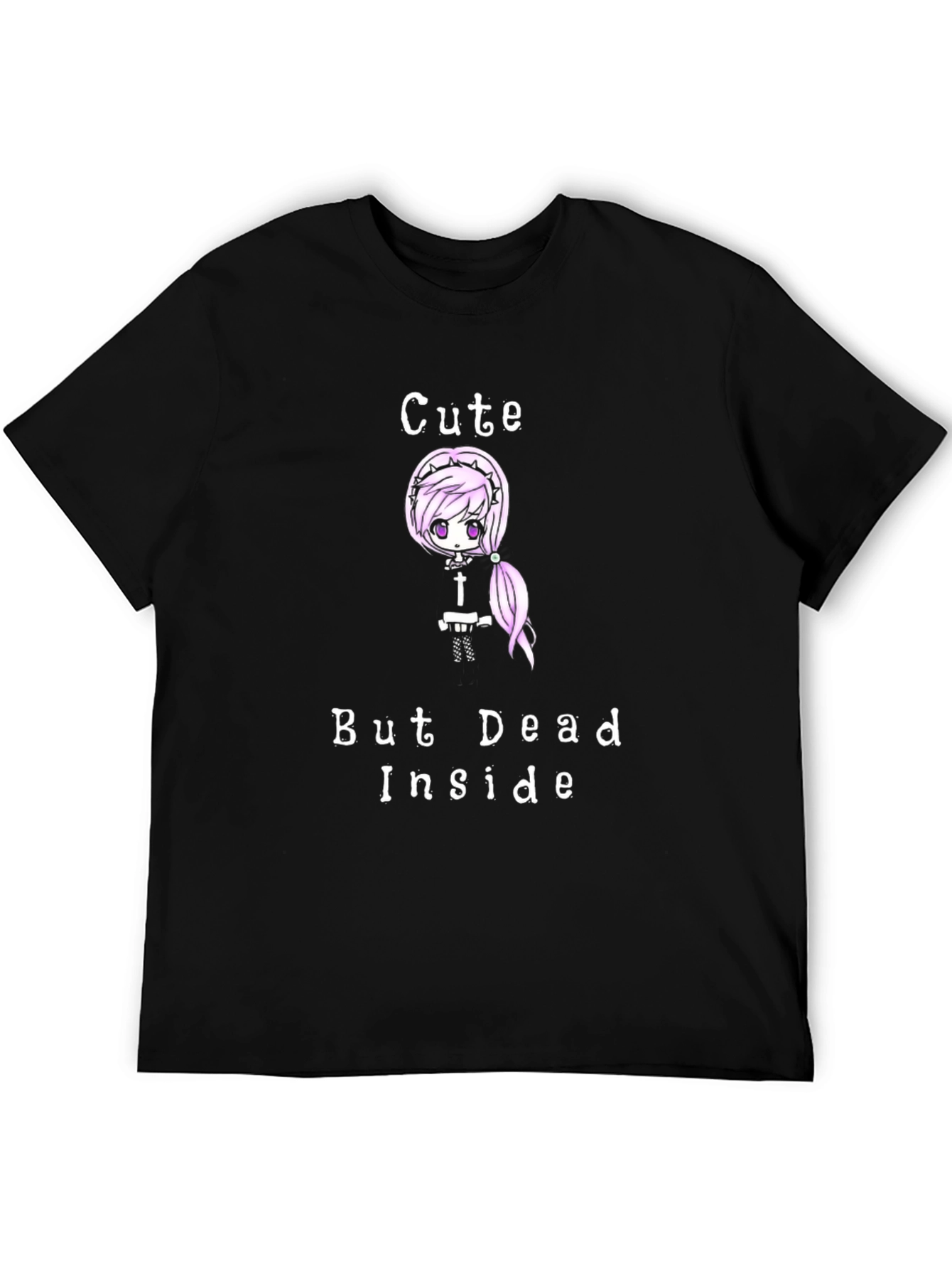 Cute But Dead Inside Black Graphic T-Shirt