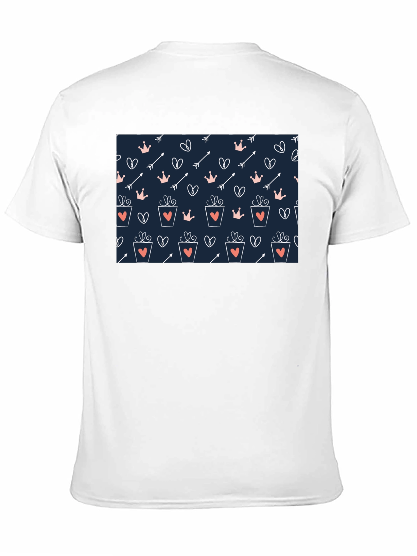 Love Patterned Graphic Tee - Black