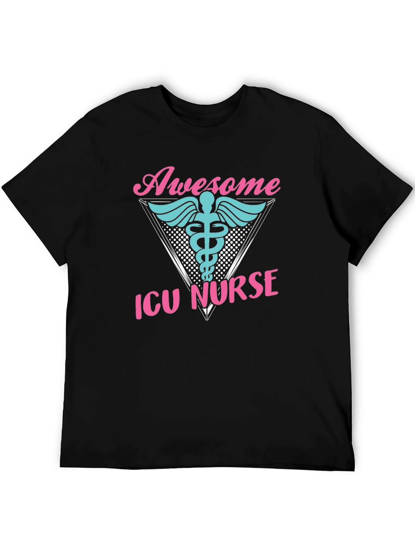Awesome ICU Nurse Graphic T-Shirt