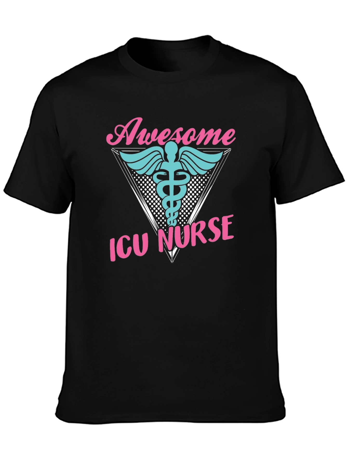 Awesome ICU Nurse Graphic T-Shirt