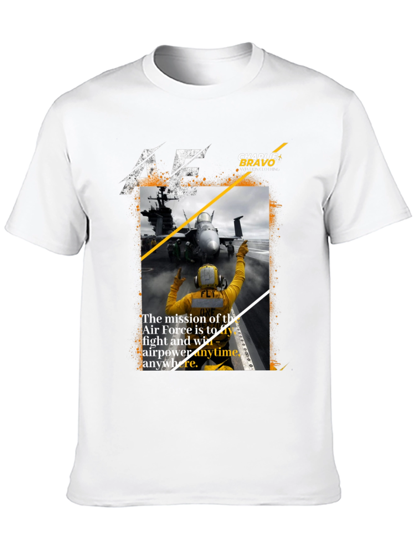 Air Force Mission Black Graphic Tee