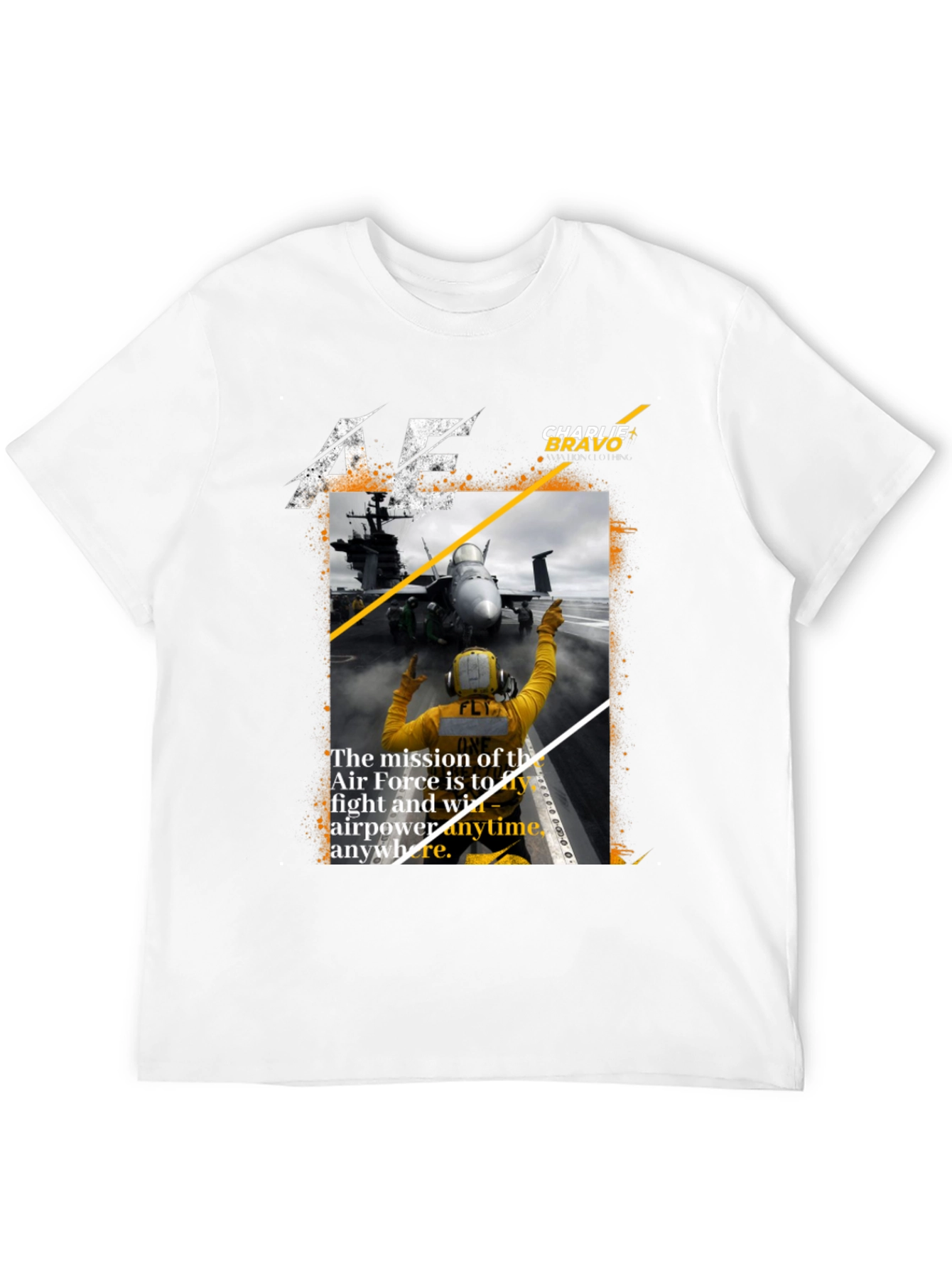 Air Force Mission Black Graphic Tee
