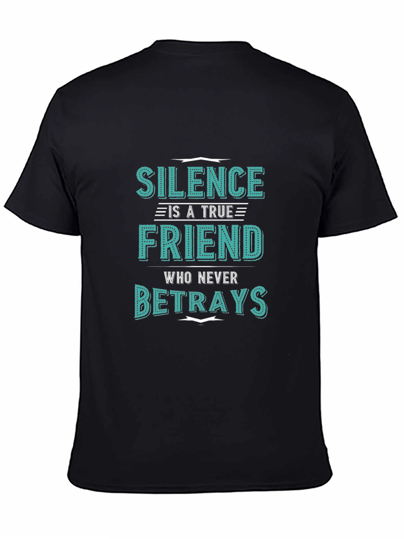 Silence is a True Friend Mens Graphic T-Shirt